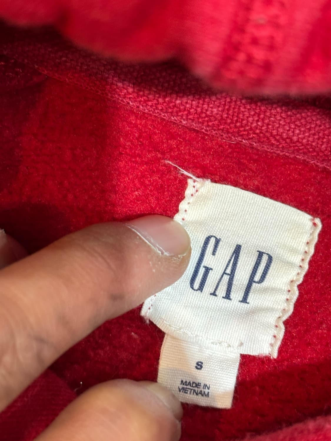 GAP 갭 후드티 레드 티셔츠 S 상품이미지5