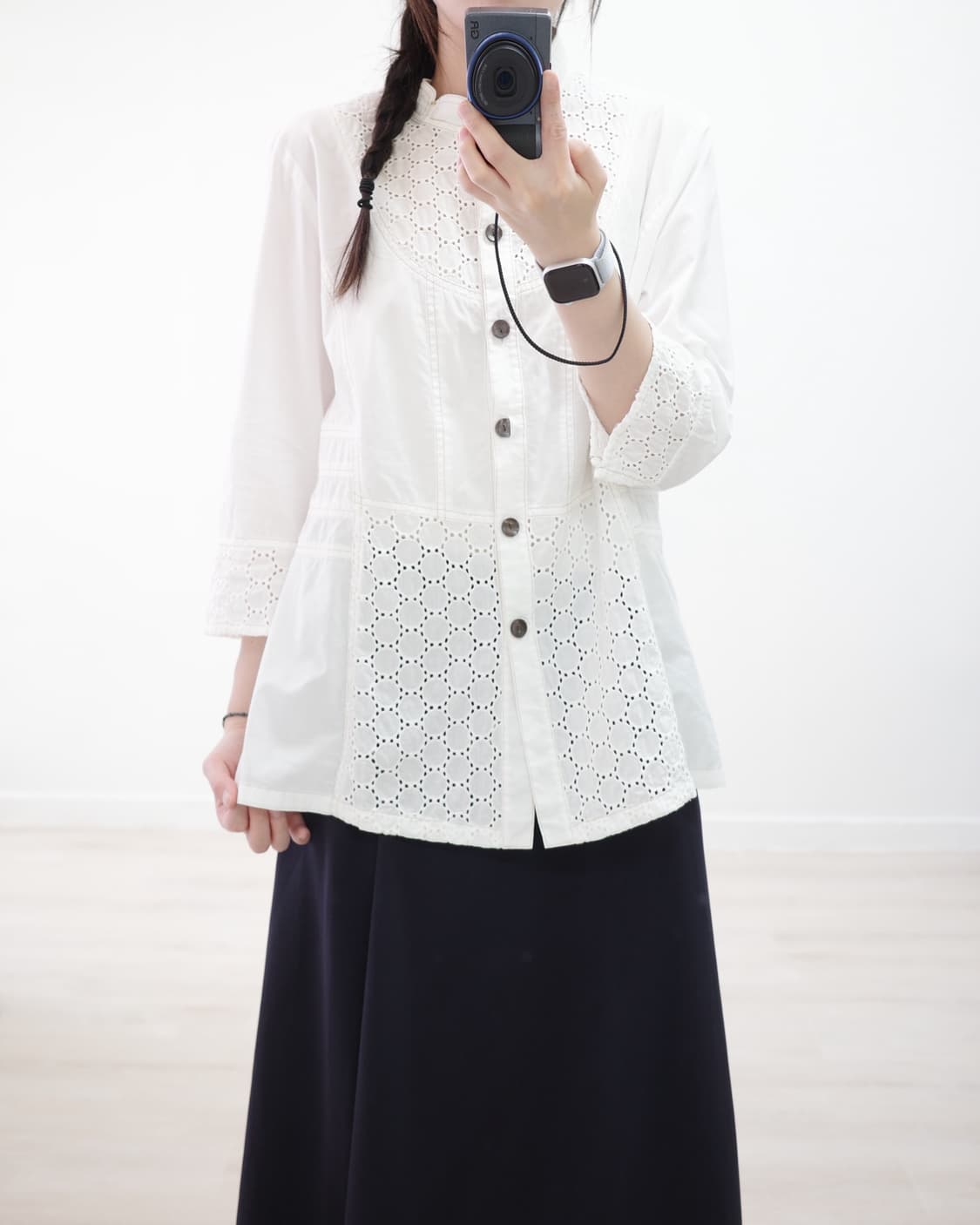 Vie paisible dot blouse 상품이미지2
