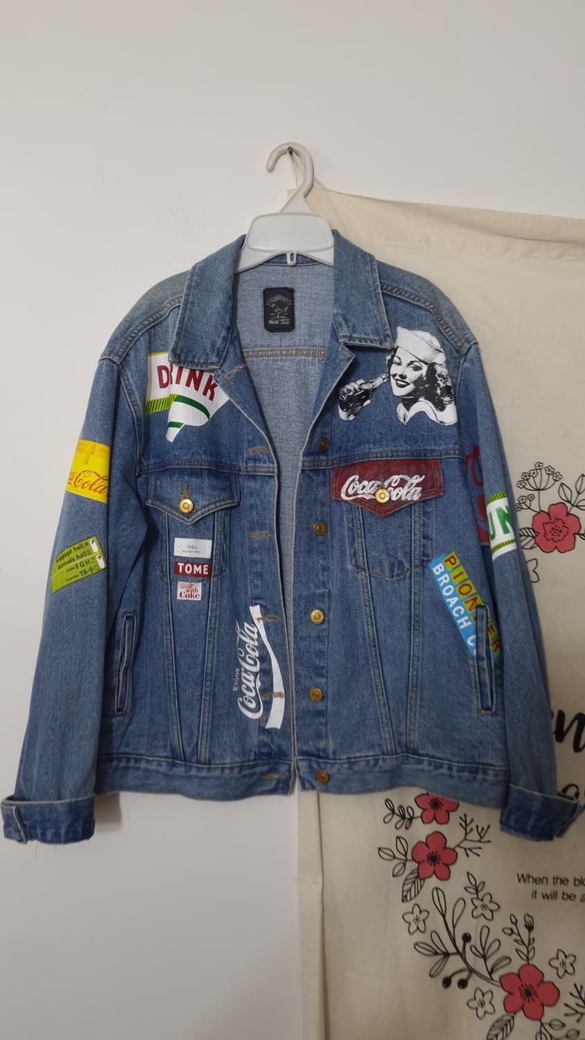Mock Artist JEANS 패치 프린팅 청자켓F 상품이미지2
