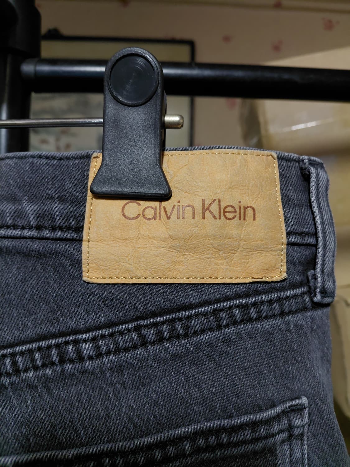 [켈빈클라인]워시블랙(흑청)테이퍼드핏 스트레치 데님 청바지 32사이즈  상품이미지3