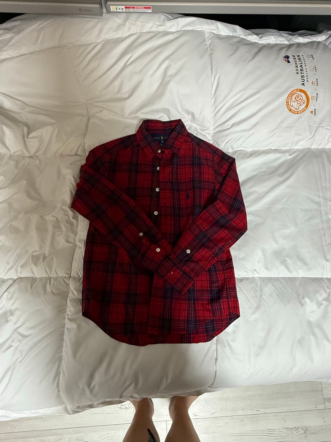 폴로 레드 체크셔츠  상품이미지3