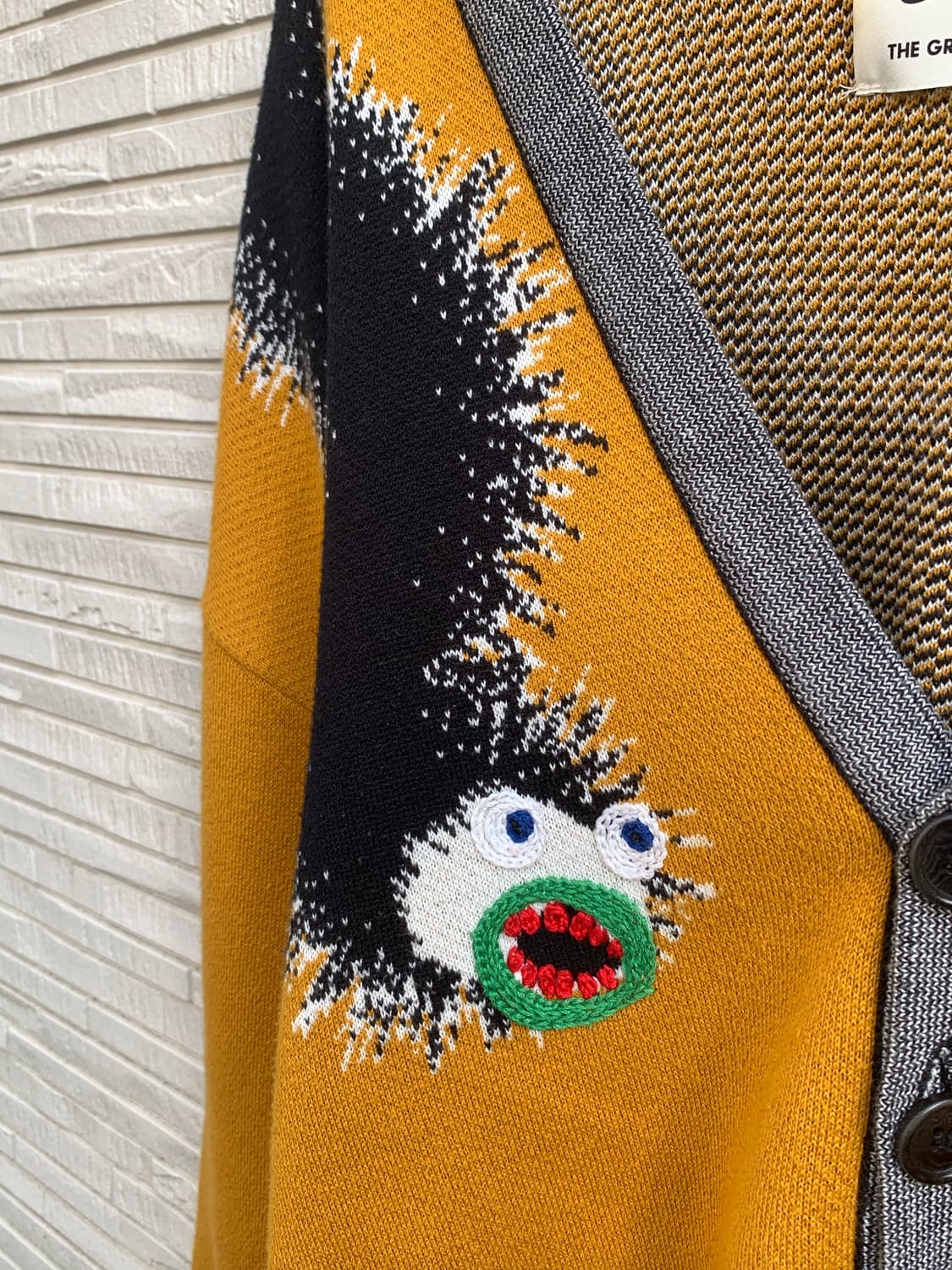 헨릭 빕스코브 몬스터 그래픽 가디건 (mustard) 상품이미지8