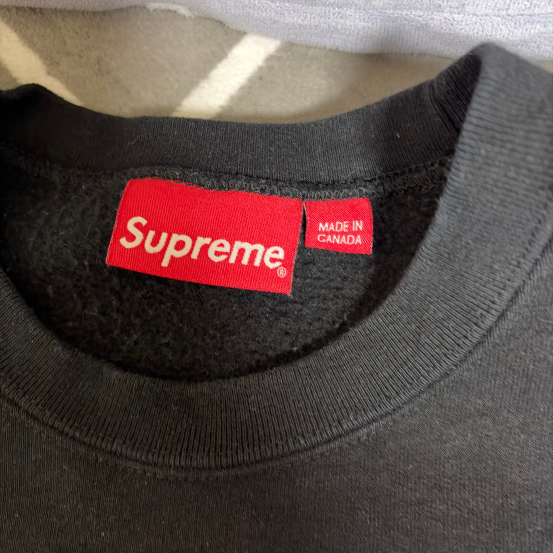 슈프림 박스로고 블랙 맨투맨 스웻셔츠 XL 상품이미지2