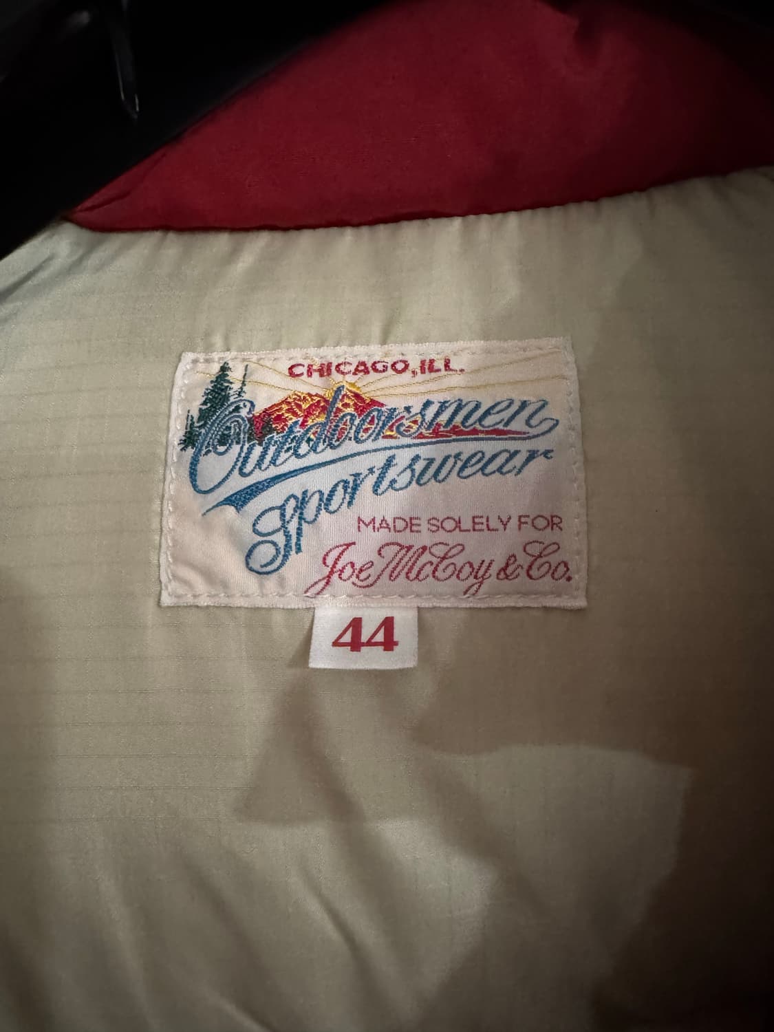 리얼맥코이 후드다운 카라코람 레드 44 상품이미지4