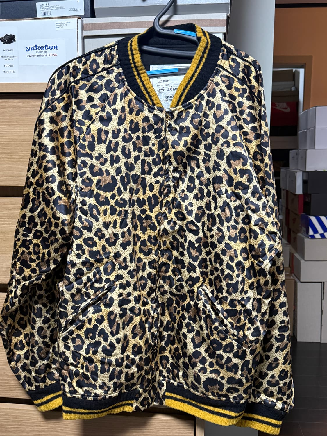 블라인드파일즈 실크 블루종 레오파드 상품이미지2