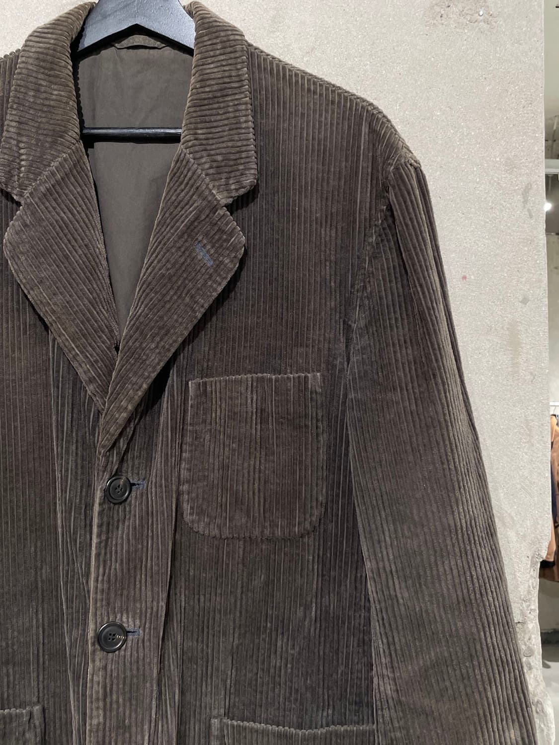 이세이 미야케 다크 브라운 코듀로이 3B 블레이저 상품이미지3