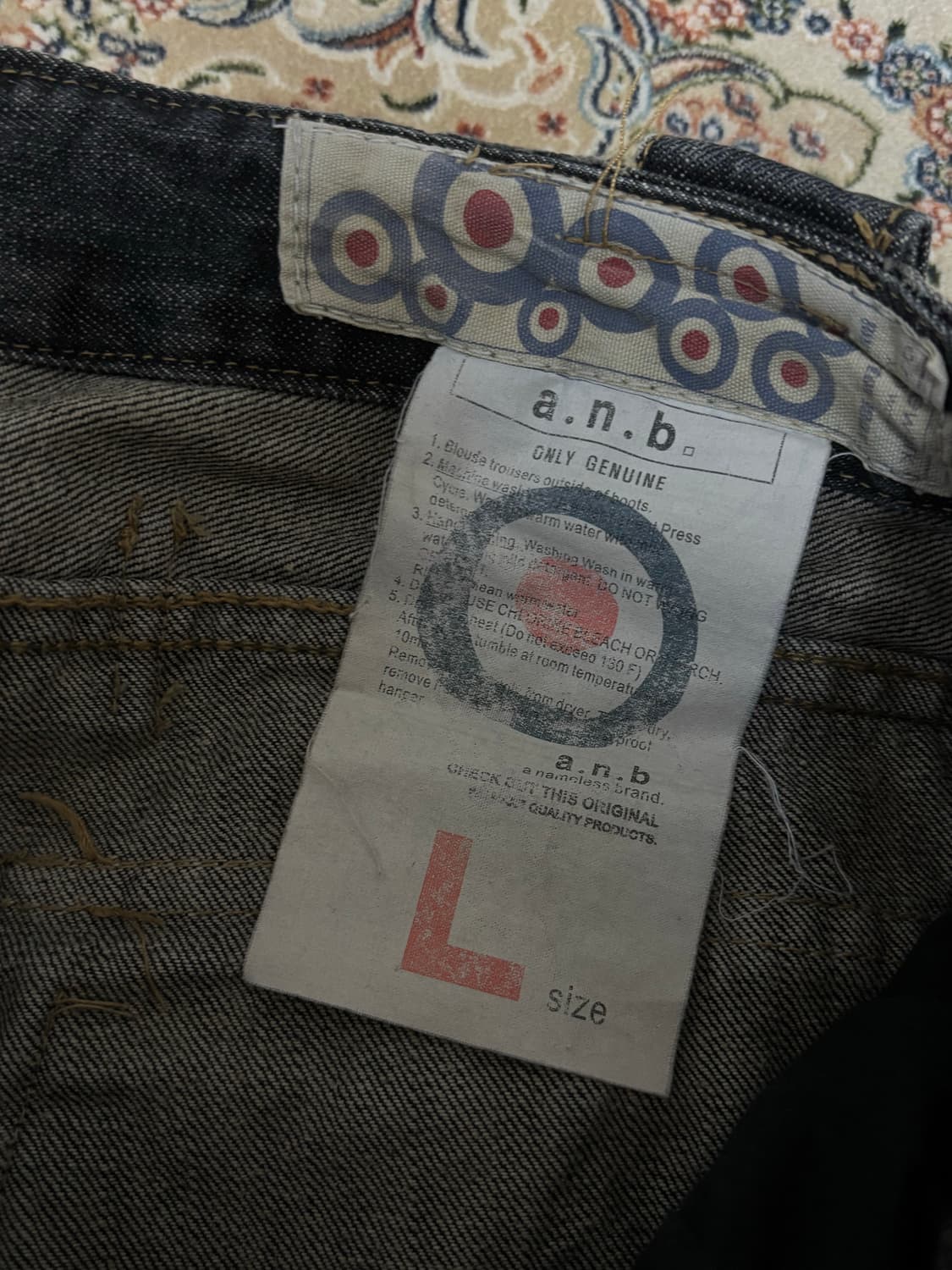 그레이 카고 와이드 멀티포켓 데님진 y2k 스트릿 34인치 상품이미지5