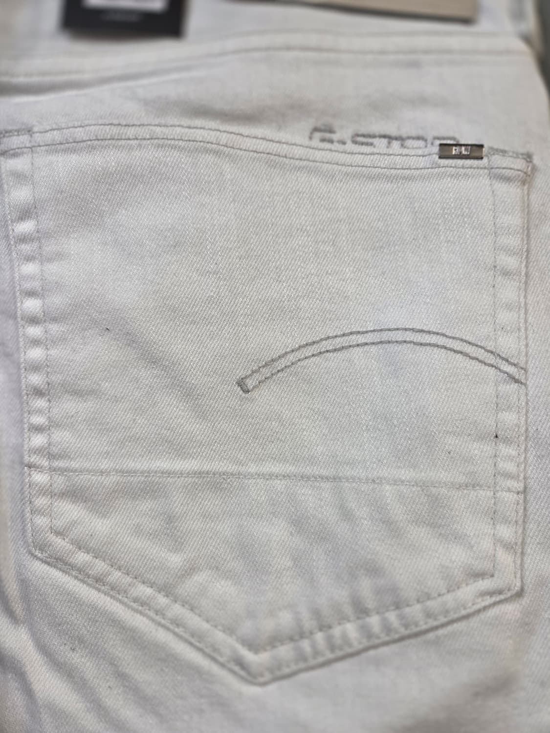 G-Star RAW 화이트 데님 팬츠(W34/L32) 상품이미지5