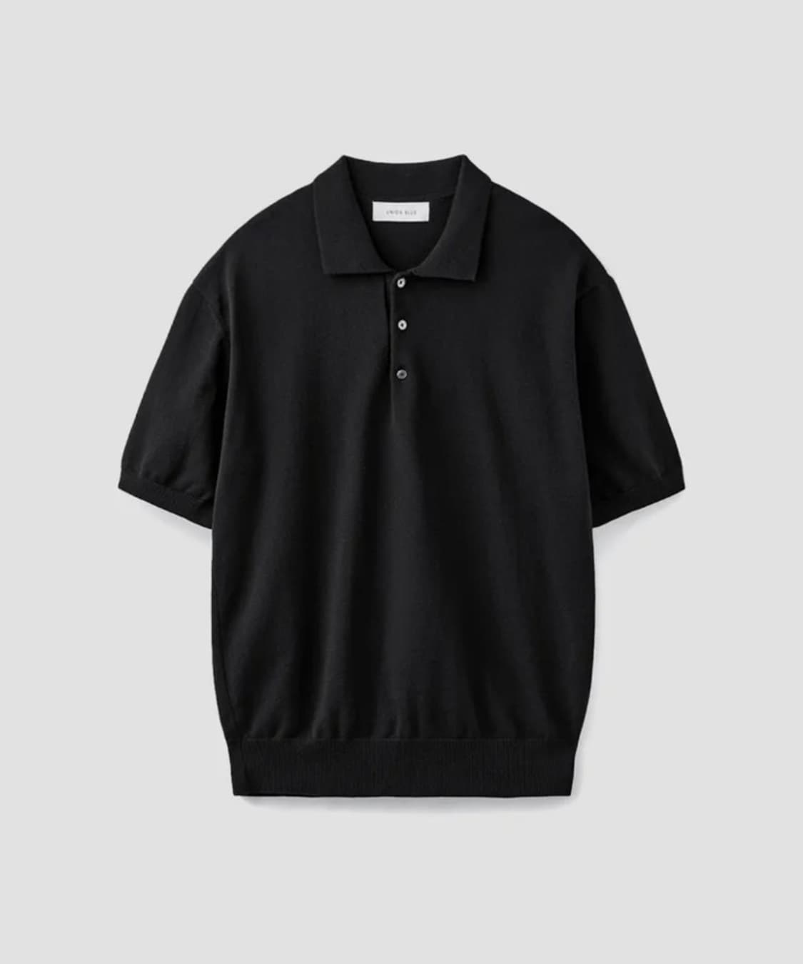 (새상품) 유니온블루 하드트위스트 컴포트 폴로 니트 블랙 L 상품이미지1