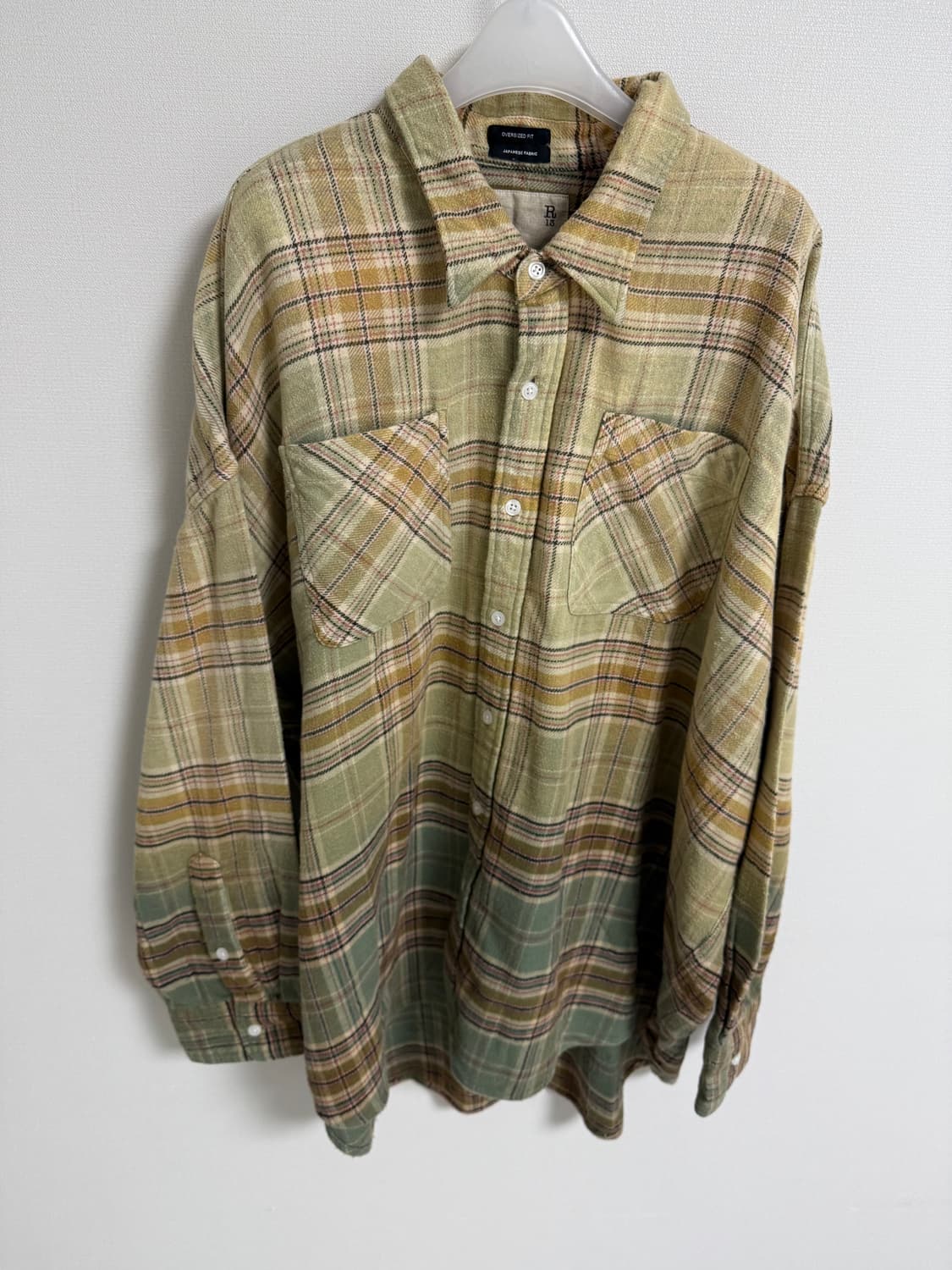 R13 플란넬 체크 셔츠 변우석착용 상품이미지1