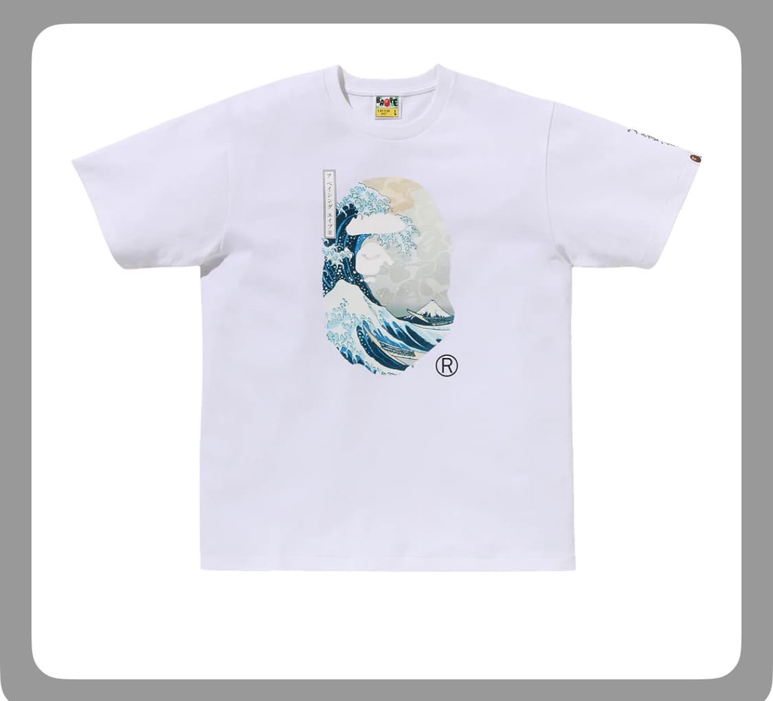 [새상품]베이프x우키오예ukiyo-E 반팔 XL 상품이미지1