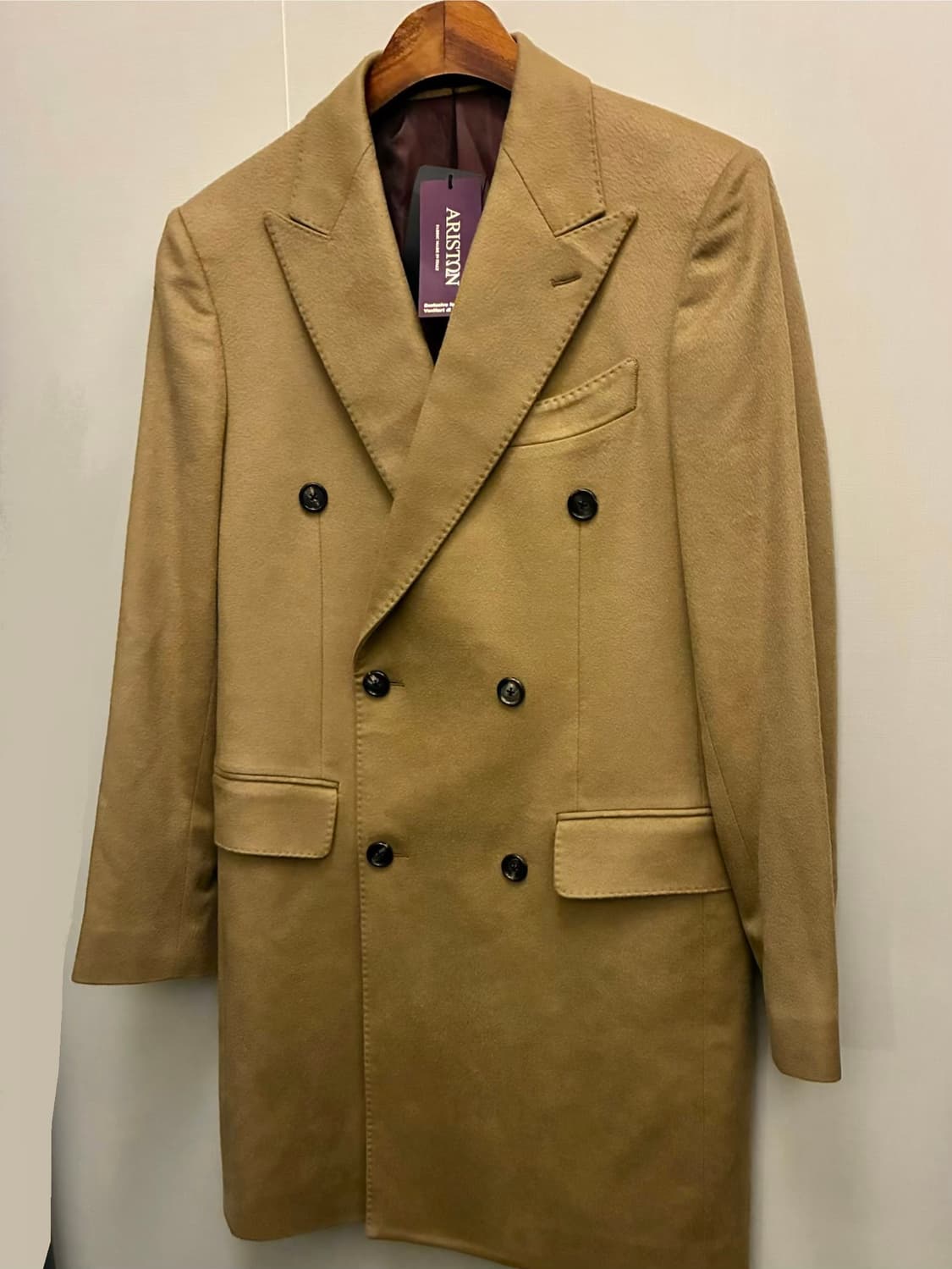 (95)반하트 아리스톤 나폴리 캐시미어 더블 브레스티드 코트 상품이미지2