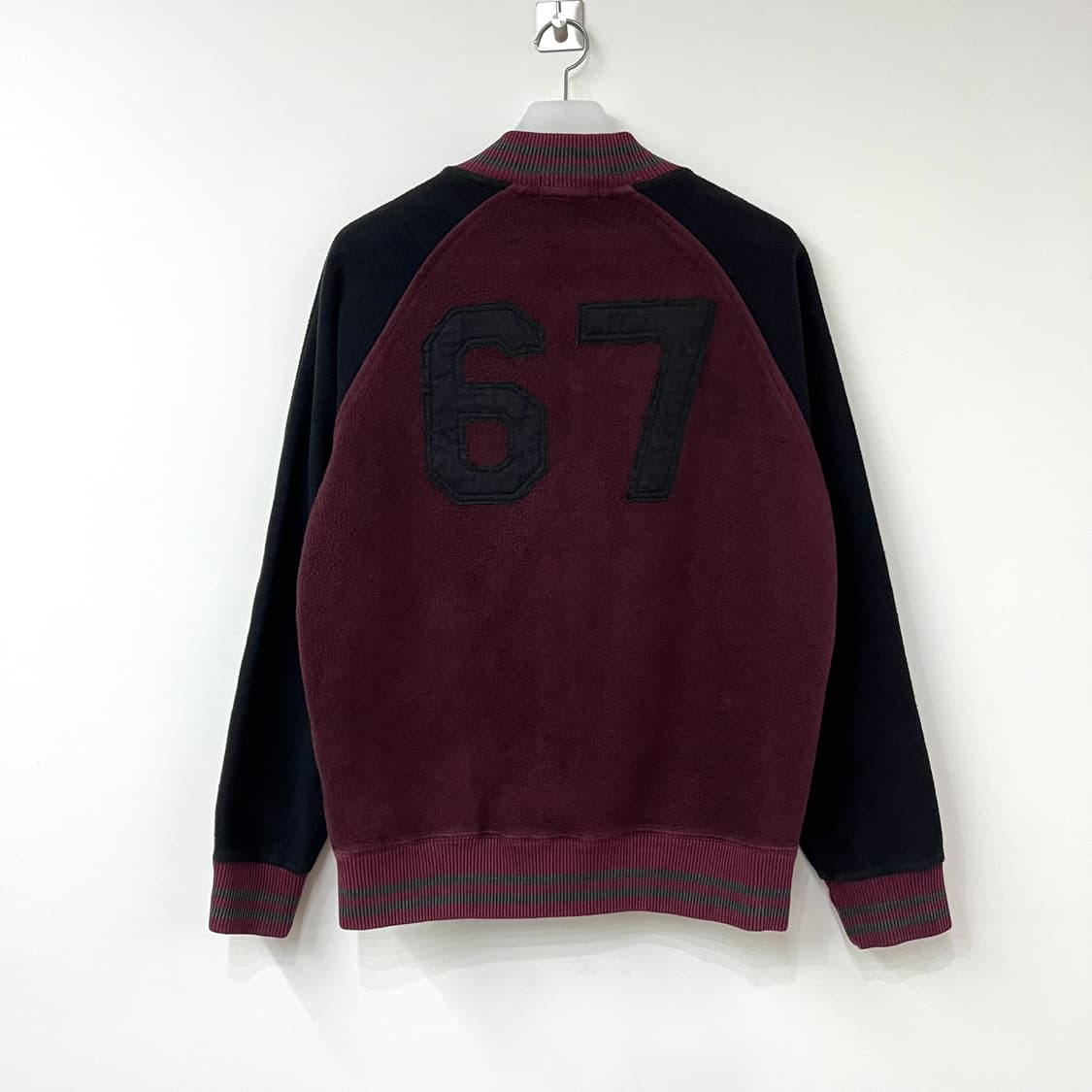 폴로 랄프로렌 자수패치 버건디 바시티 자켓 상품이미지3