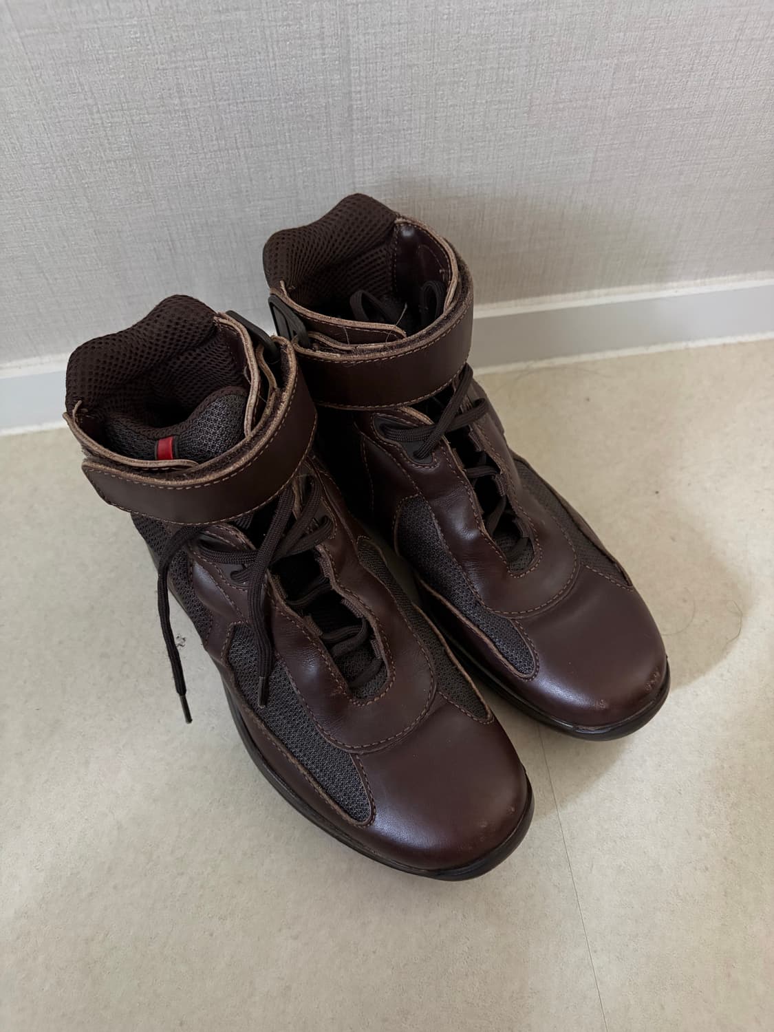 프라다 아메리카컵 하이탑 벨크로 부츠 상품이미지1