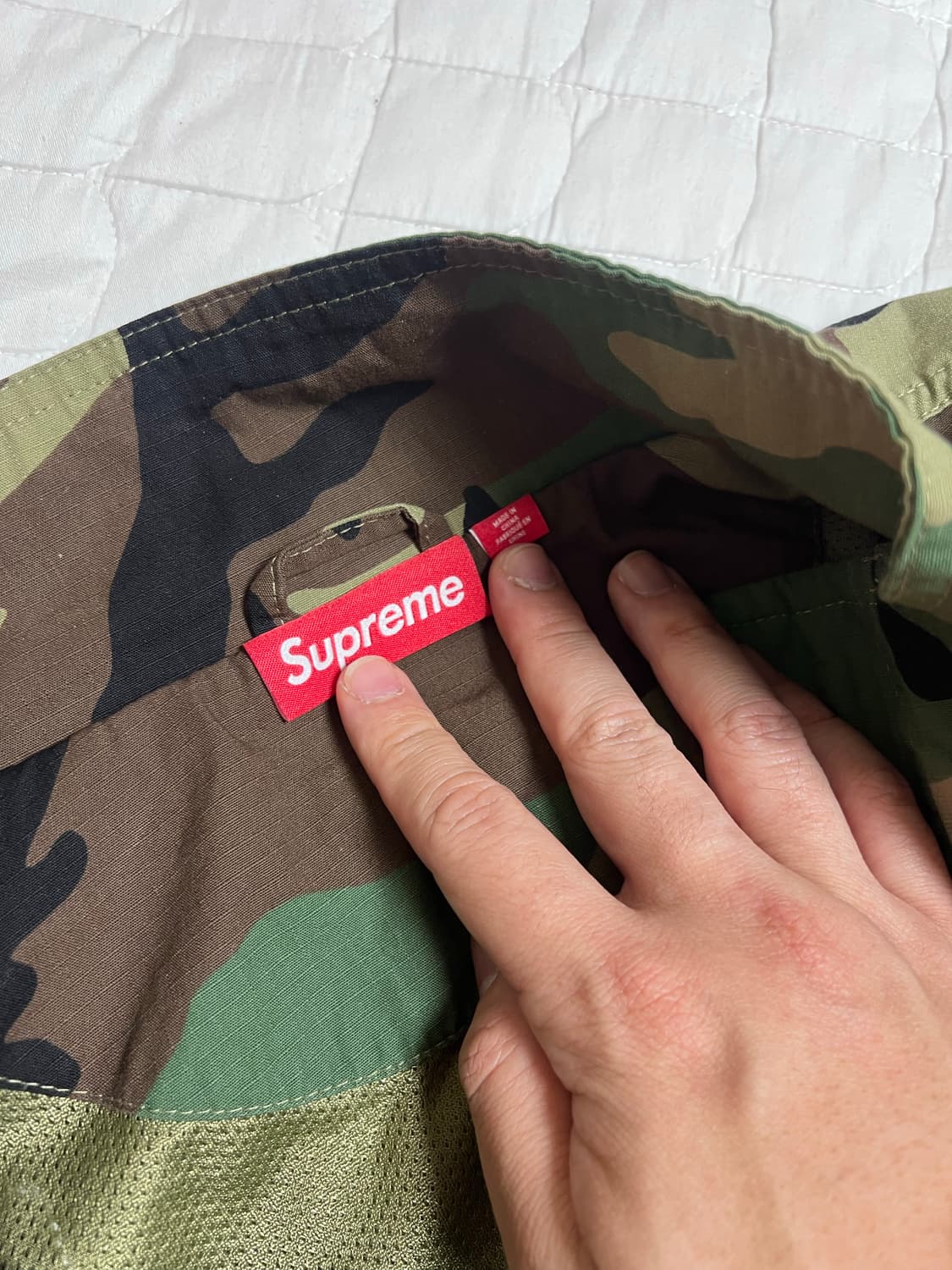 [L] 25FW 슈프림 스펠아웃 립스탑 트랙자켓 우드랜드 카모 상품이미지5