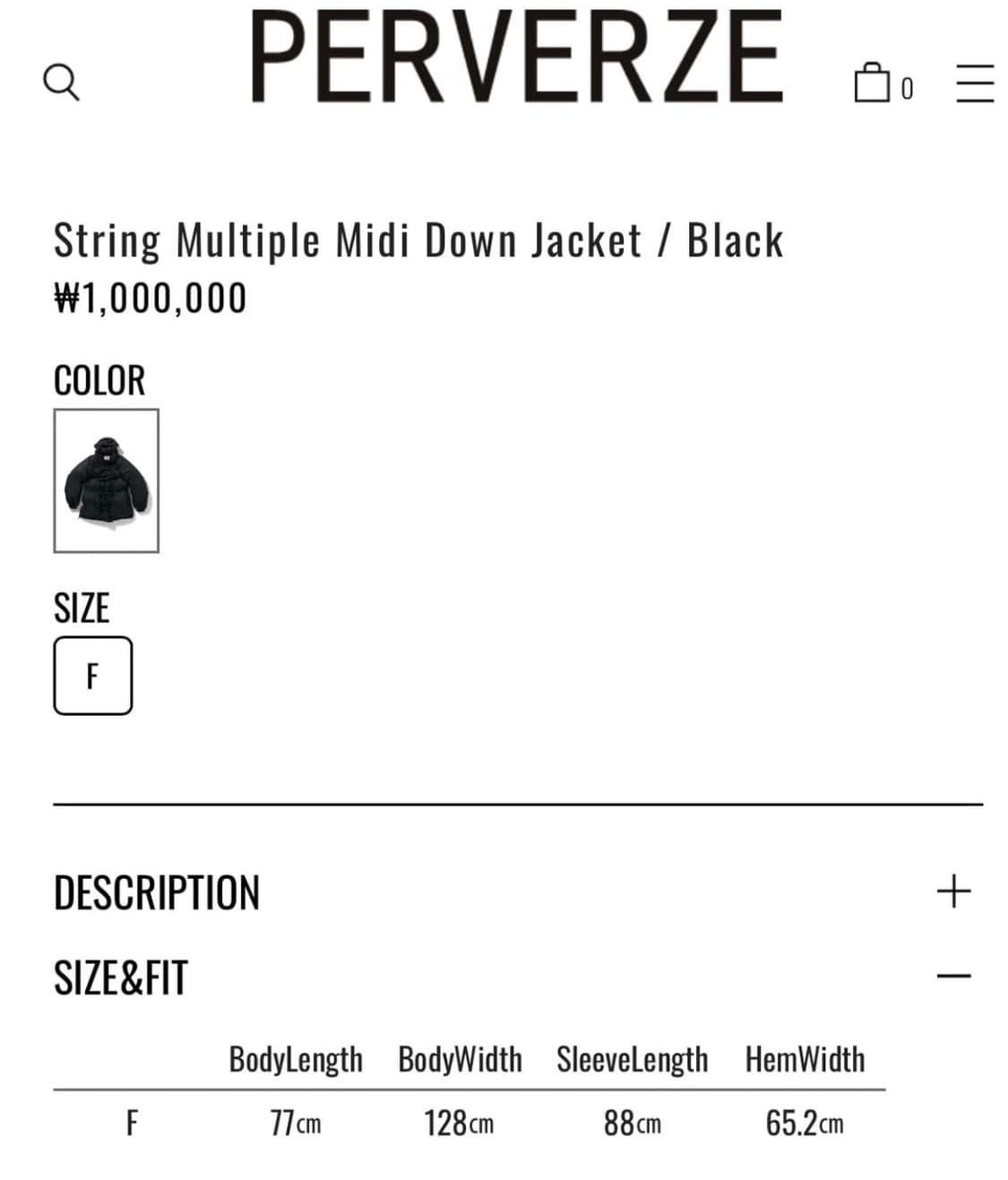 Perverze 퍼버즈 패딩 상품이미지6