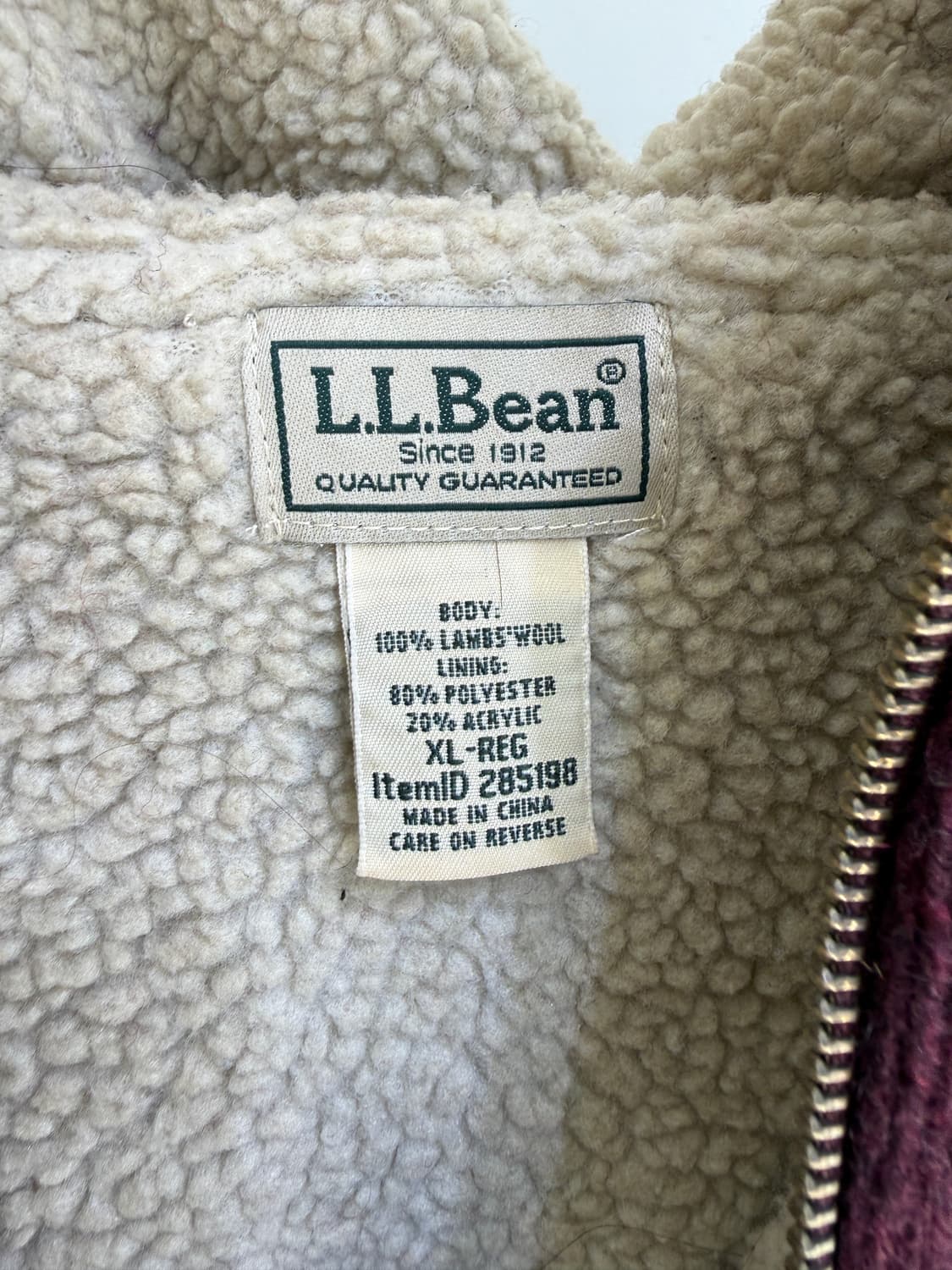 L.L.BEAN 니트 쉐르파 자켓  상품이미지5