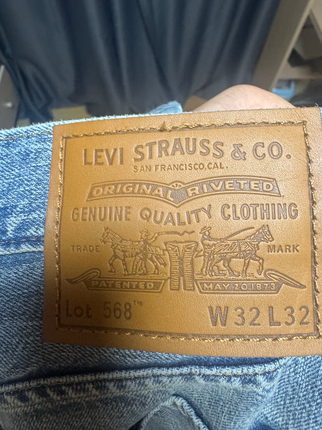 리바이스 568 프리미엄 32사이즈 거의 새상품 상품이미지4