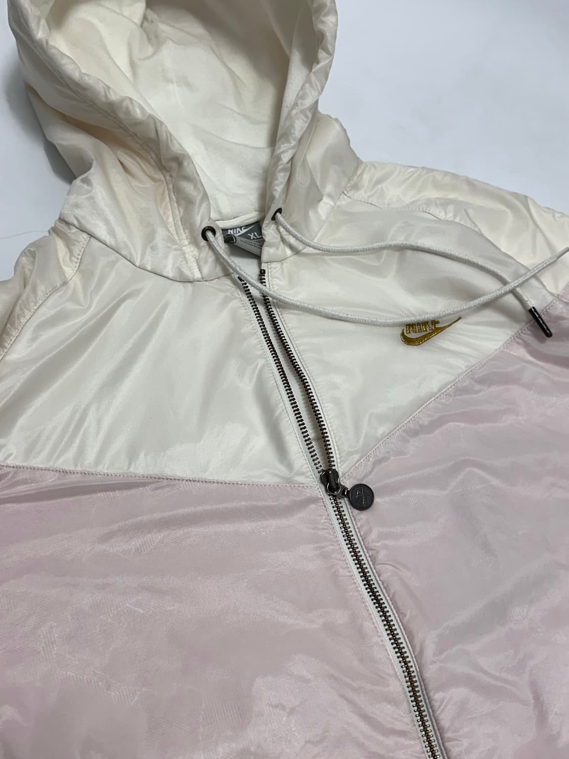 나이키 투웨이 윈드러너 바람막이 후드집업 핑크 아이보리 상품이미지4