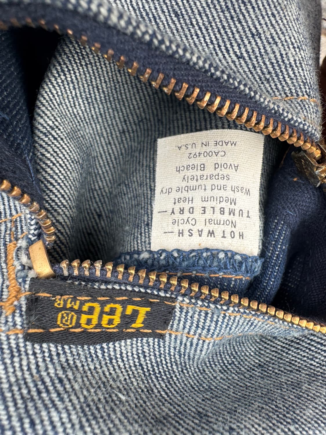 Rare!! 70s lee 빈티지 리버시블 팔콘지퍼 웨스턴 데님 자켓l 상품이미지6