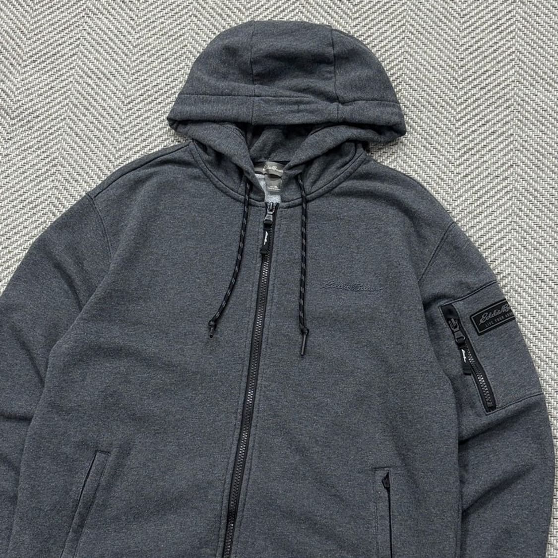 에디바우어 베이직 로고 후드집업 v2321 상품이미지3