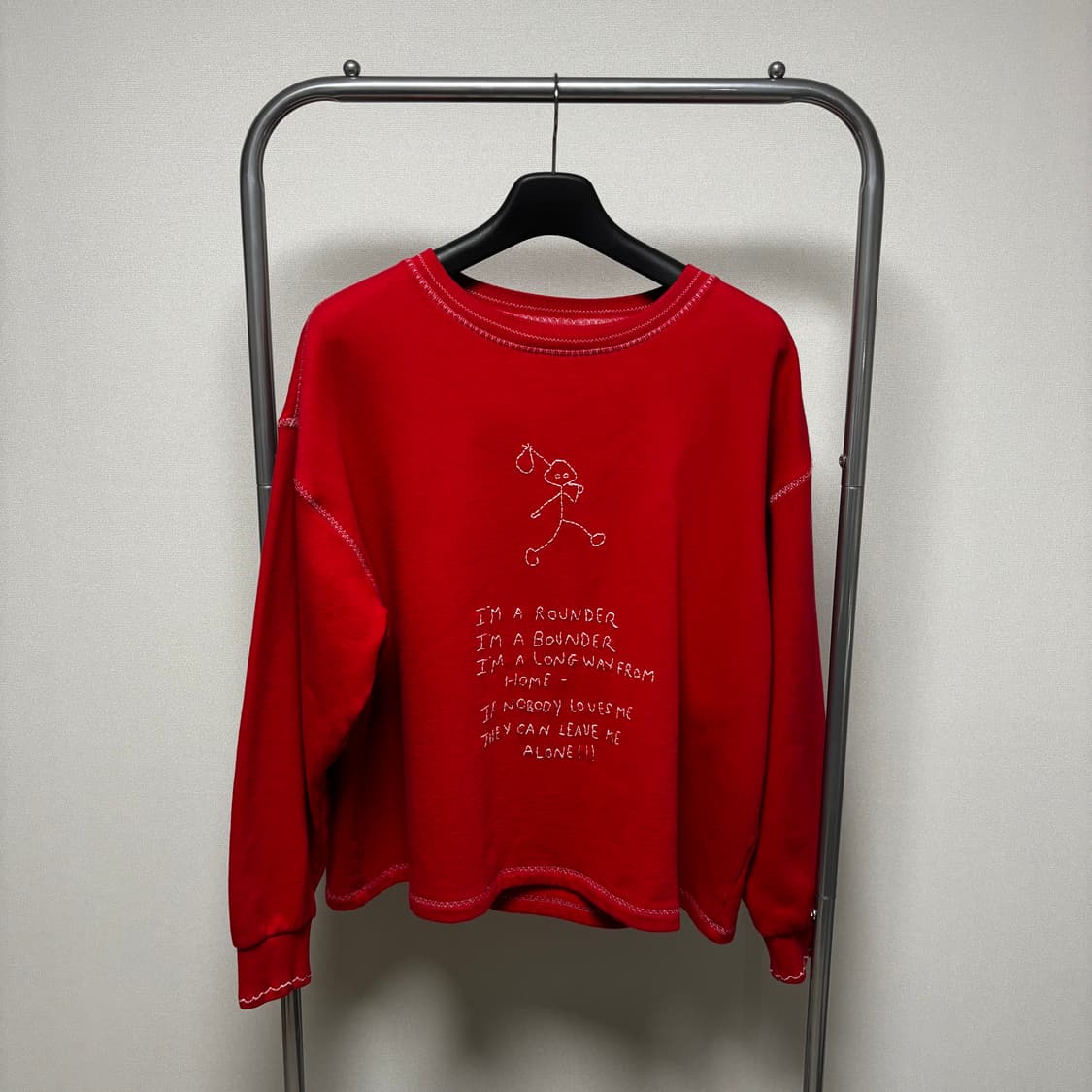 M/L) Bode 보디 자수 크롭 맨투맨 스웻셔츠 상품이미지1