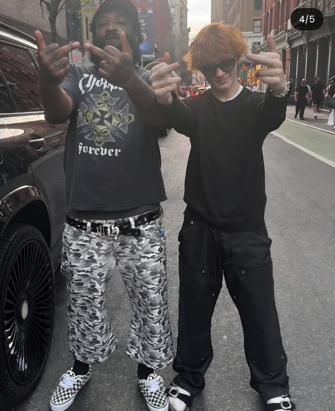 [XXL] Y2K 빈티지 차퍼스 스컬 티셔츠 블랙 상품이미지1