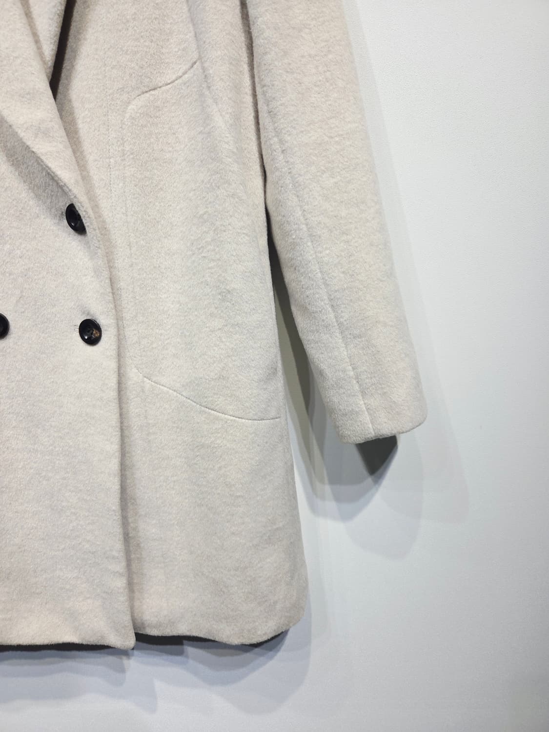 SYSTEM 시스템 울 앙고라 캐시미어 혼방 더블 코트 상품이미지5