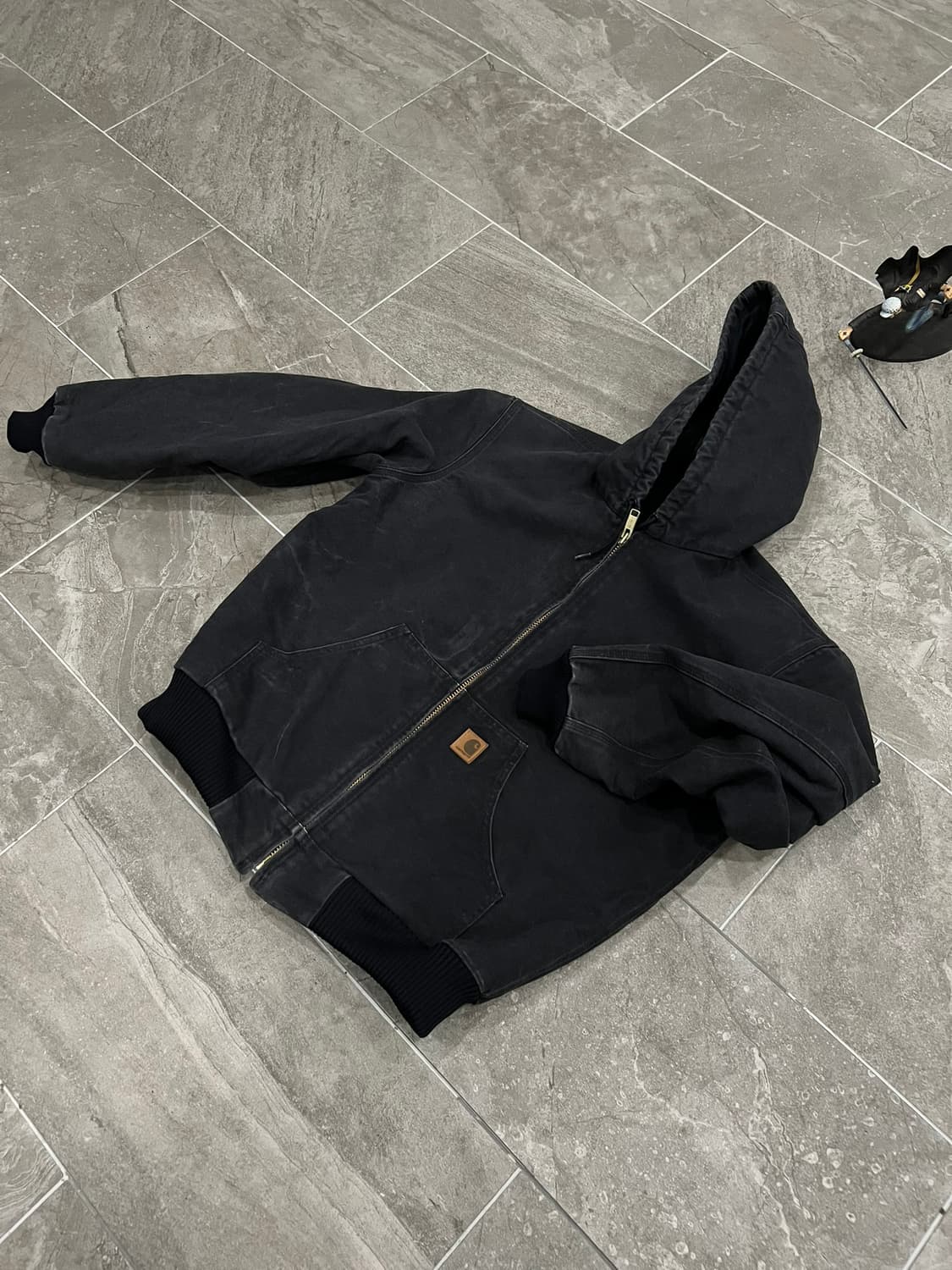 (M) 칼하트 후드 덕 액티브 자켓 J130 BLK 블랙 상품이미지7