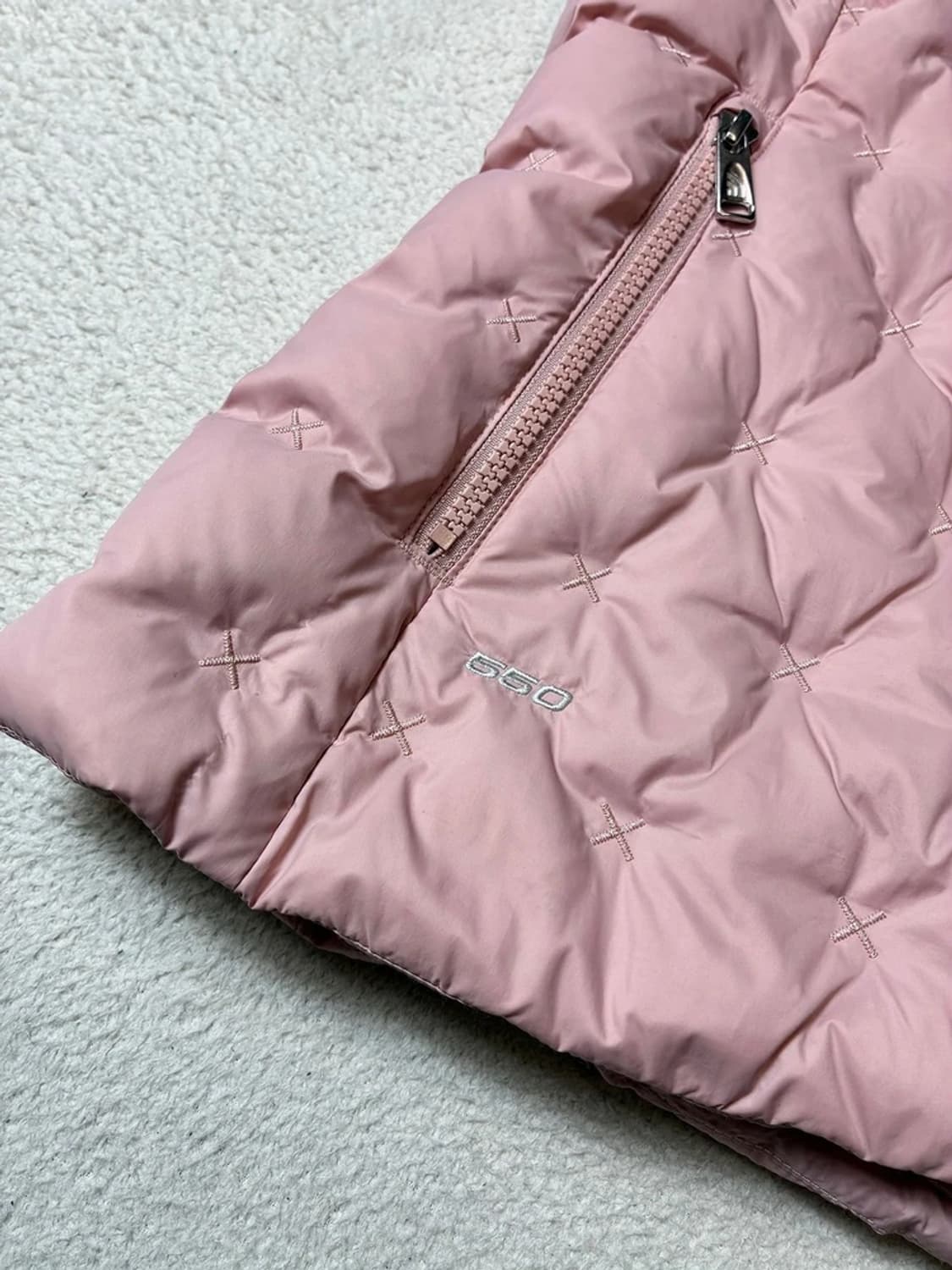 노스페이스 미스티 로즈 핑크 할라 구스다운 패딩 조끼 PN7877 상품이미지5