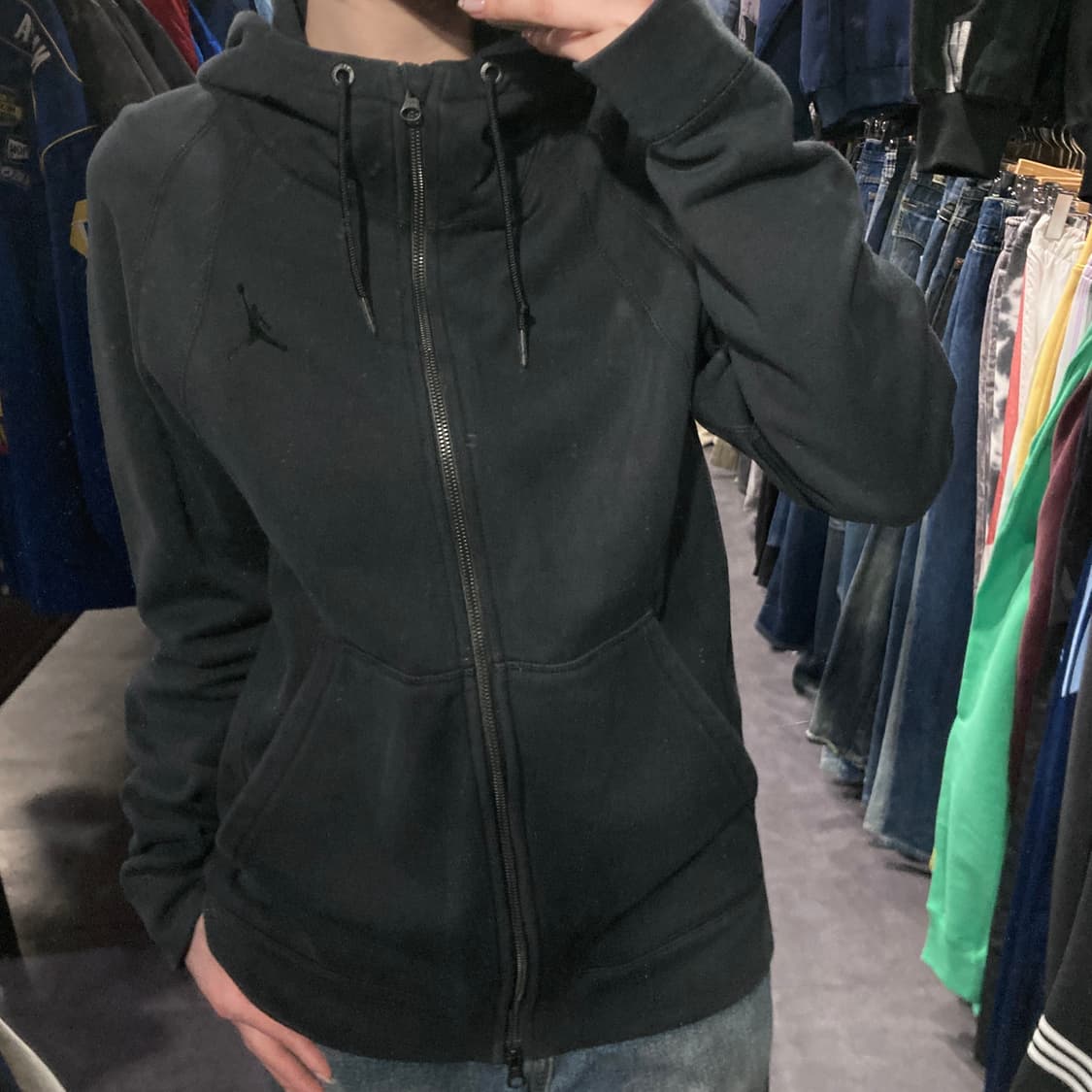 [IM] Jordan 조던 후드 집업 블랙 상품이미지3