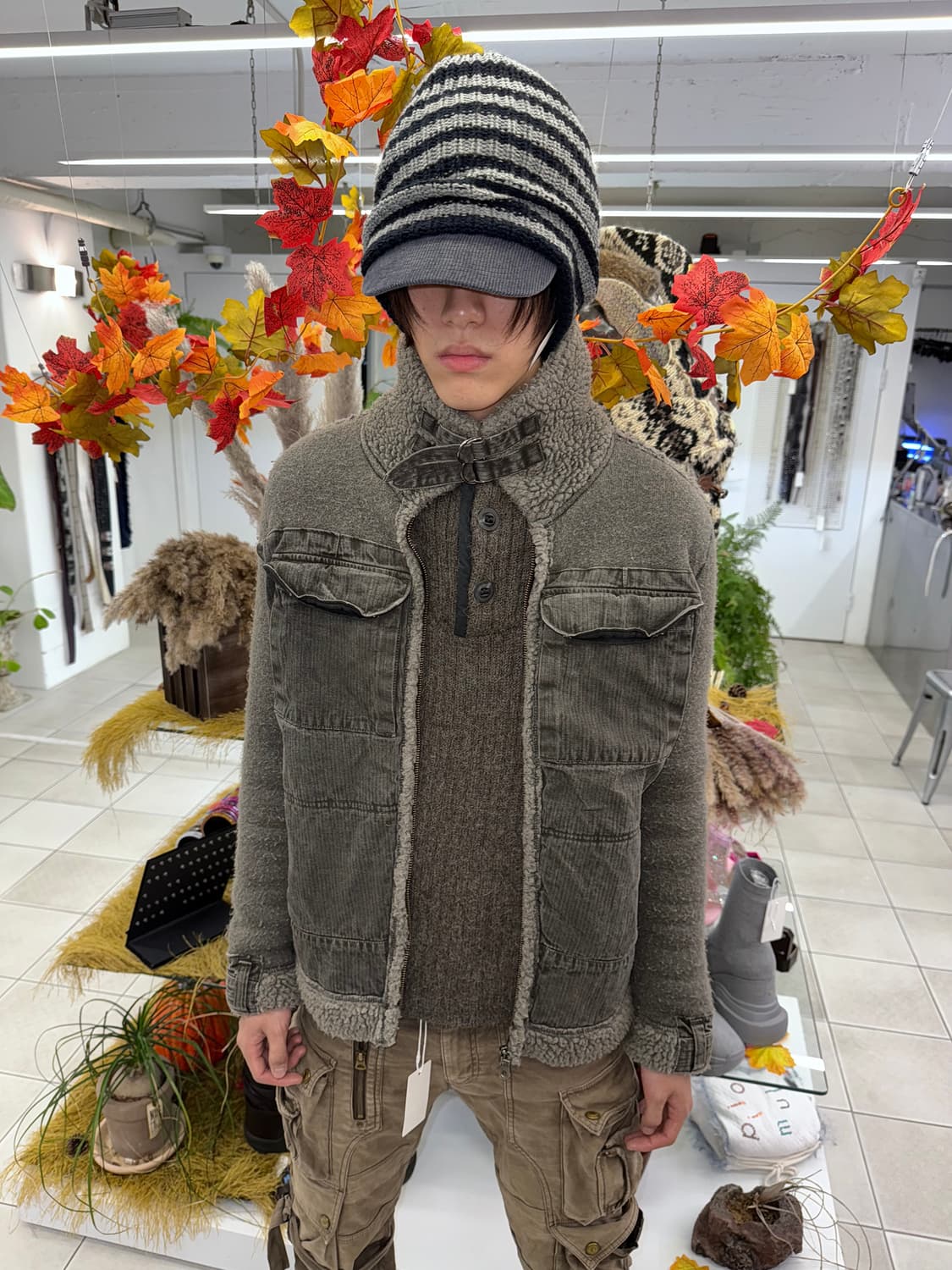 grunge shearling jacekt 상품이미지1