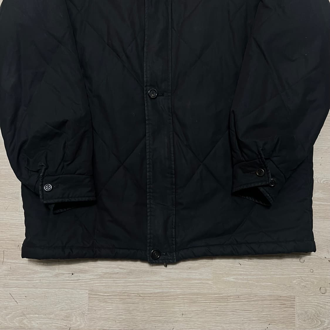 닥스 런던 레더 배색 퀼팅자켓 [다크브라운] L/100 상품이미지3