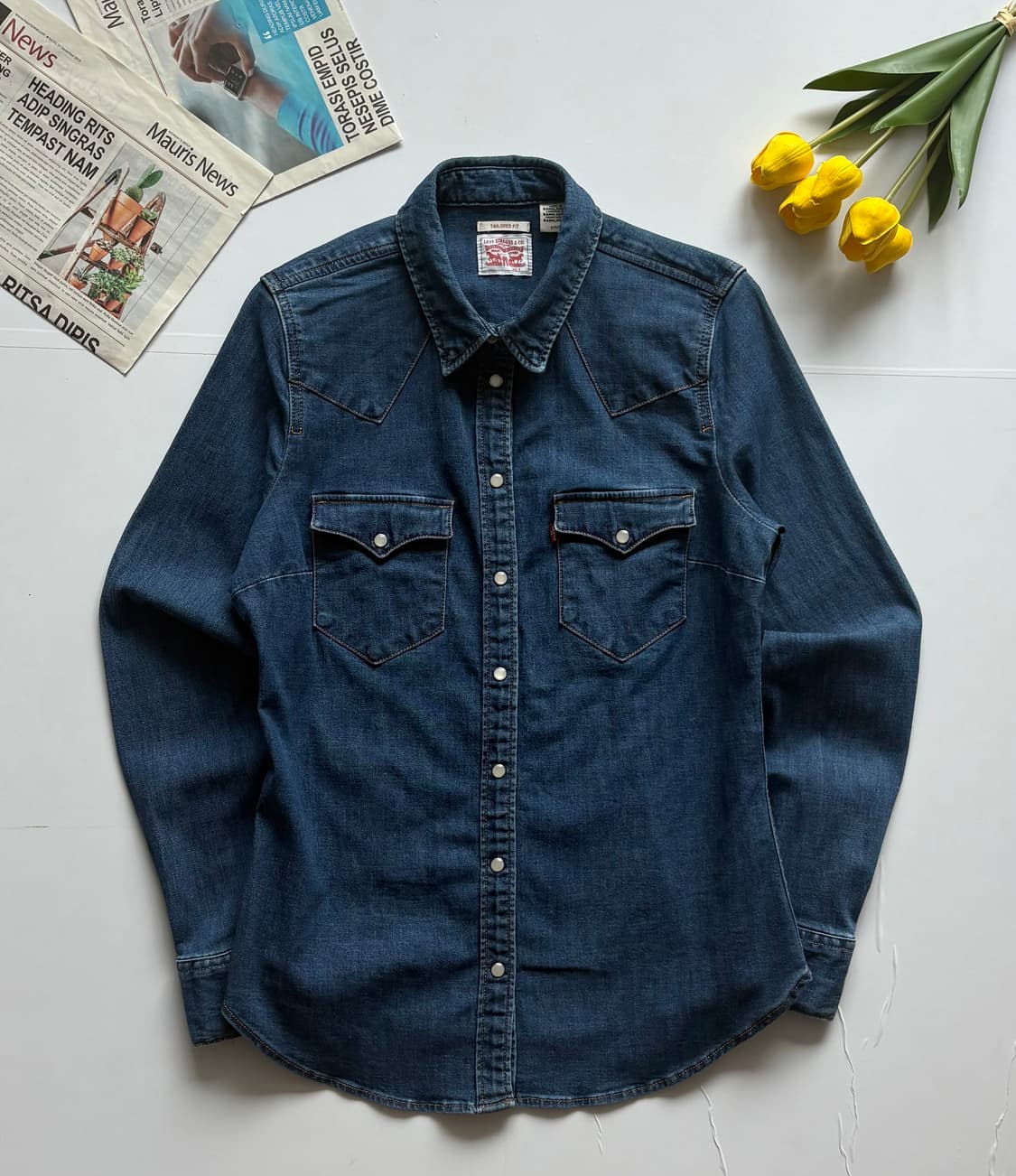 Levi's 리바이스 데님 웨스턴 셔츠 상품이미지2