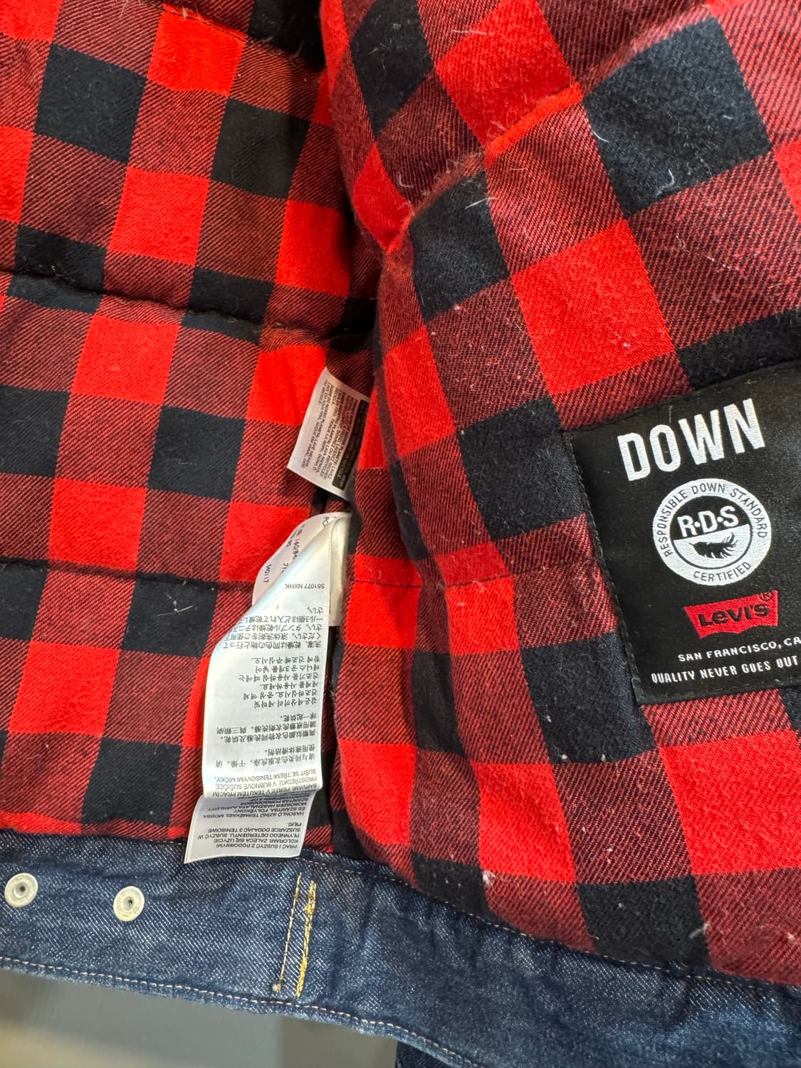 리바이스 다운 데님자켓 상품이미지3