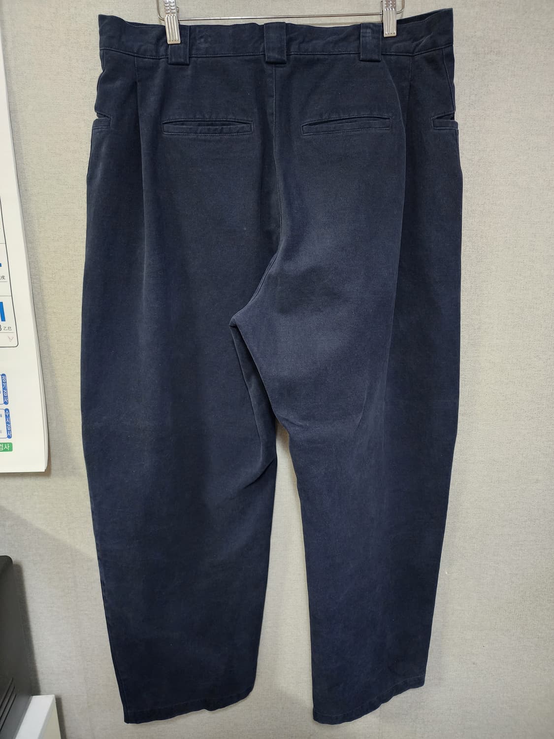 [XL] 아트이프액츠 포켓 온 턱 팬츠 다크네이비 상품이미지4