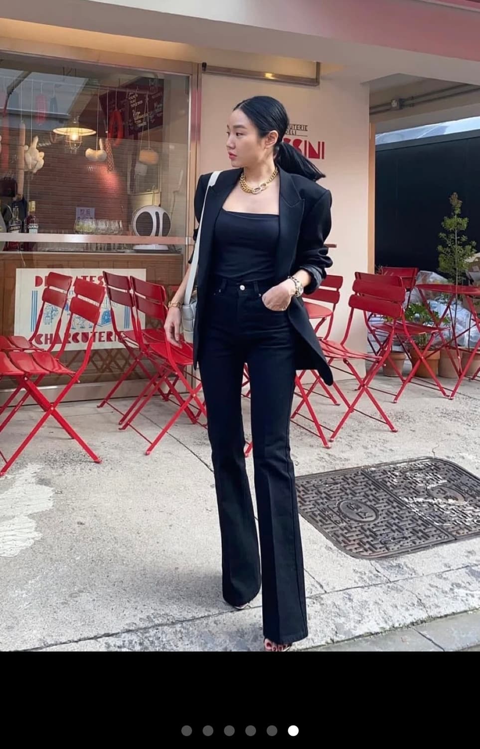 매드모어몽 흑청 부츠컷 데님 팬츠 S 상품이미지1