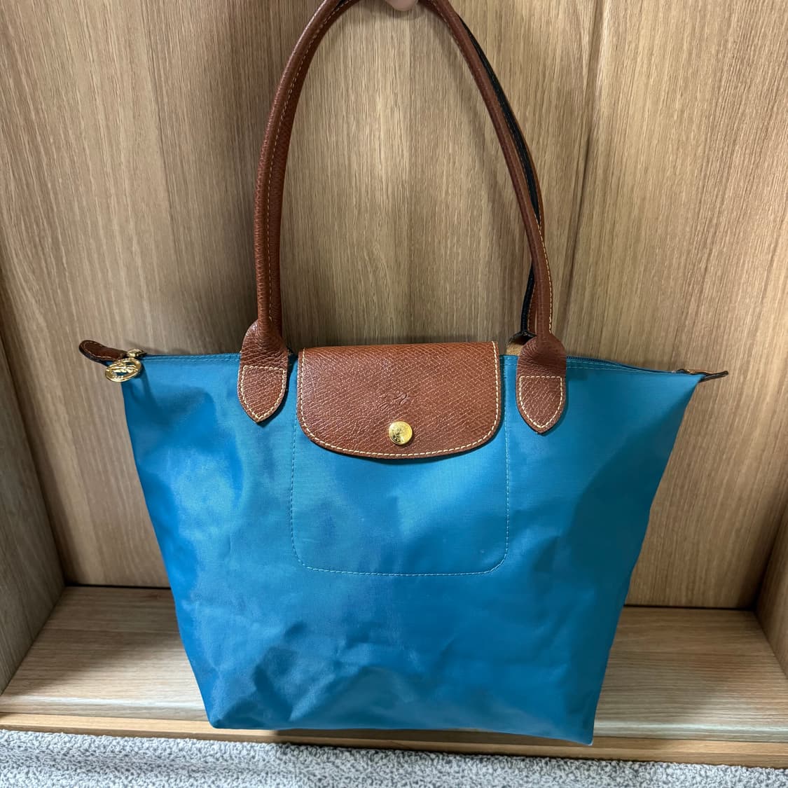 롱샴 르 플리아쥬 오리지널 토트백 코발트 블루 상품이미지1