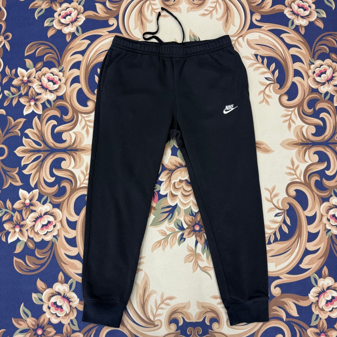 (L)나이키 Nike 코튼 조거팬츠(블랙,검흰) 상품이미지1