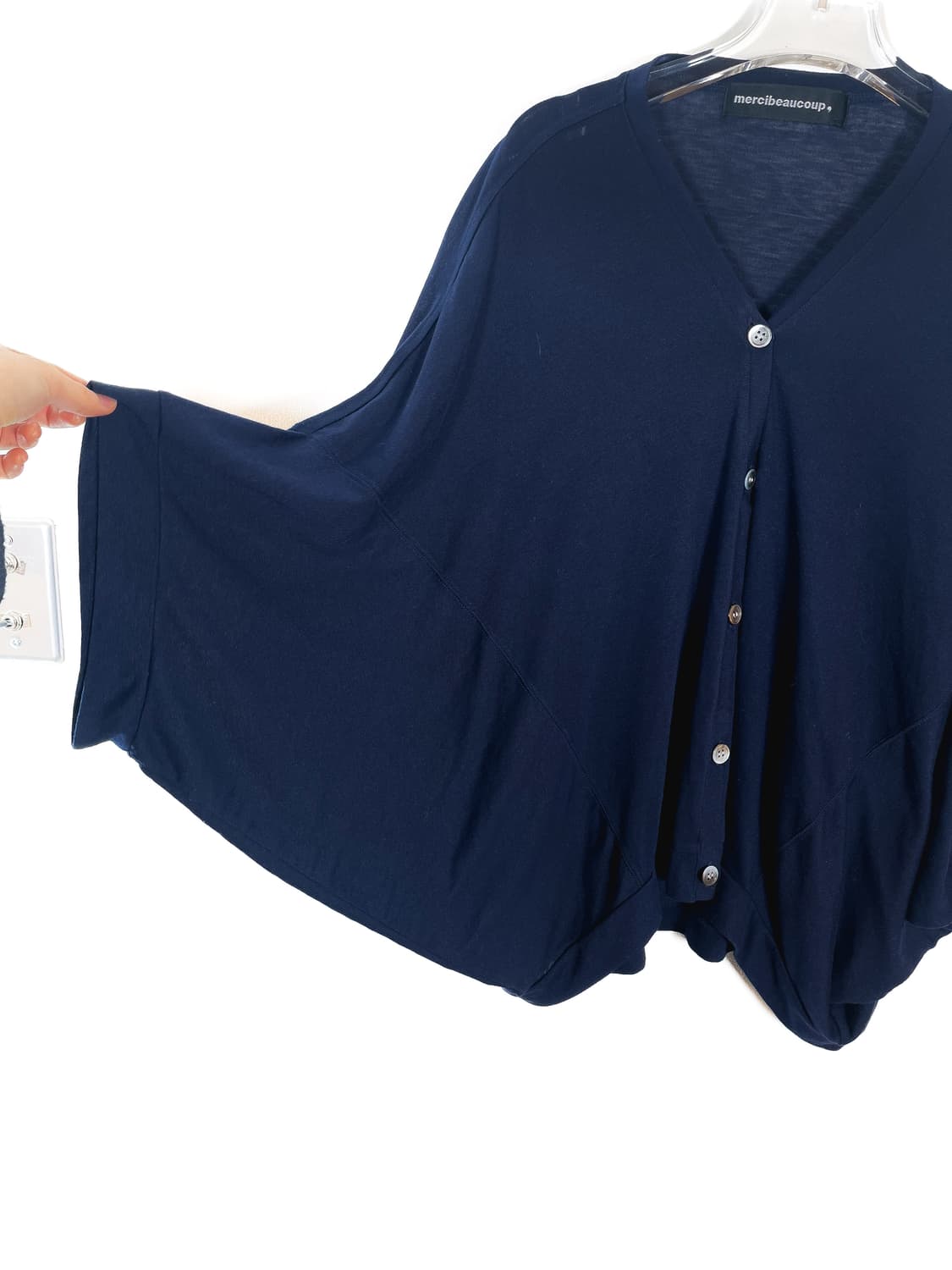 메르시보꾸 돌먼 슬리브 가디건 상품이미지5