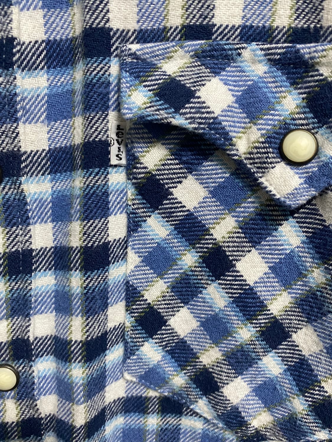 리바이스 화이트탭 웨스턴 플라넬 셔츠 S 상품이미지2