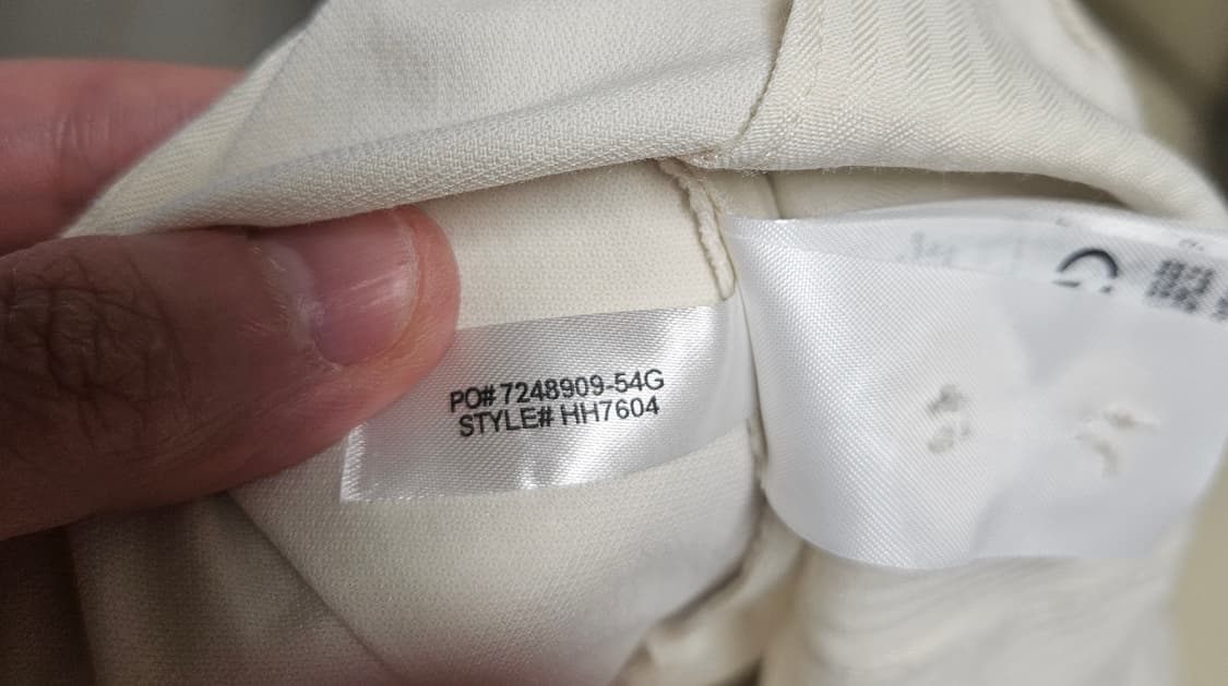 라코스테 테이퍼드 추연사 치노팬츠 화이트 32(미착용) 상품이미지4