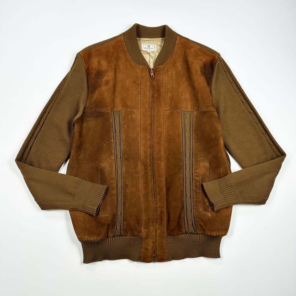 지방시 올드 아카이브 클래식 스웨이드 니트 자켓 L 상품이미지1