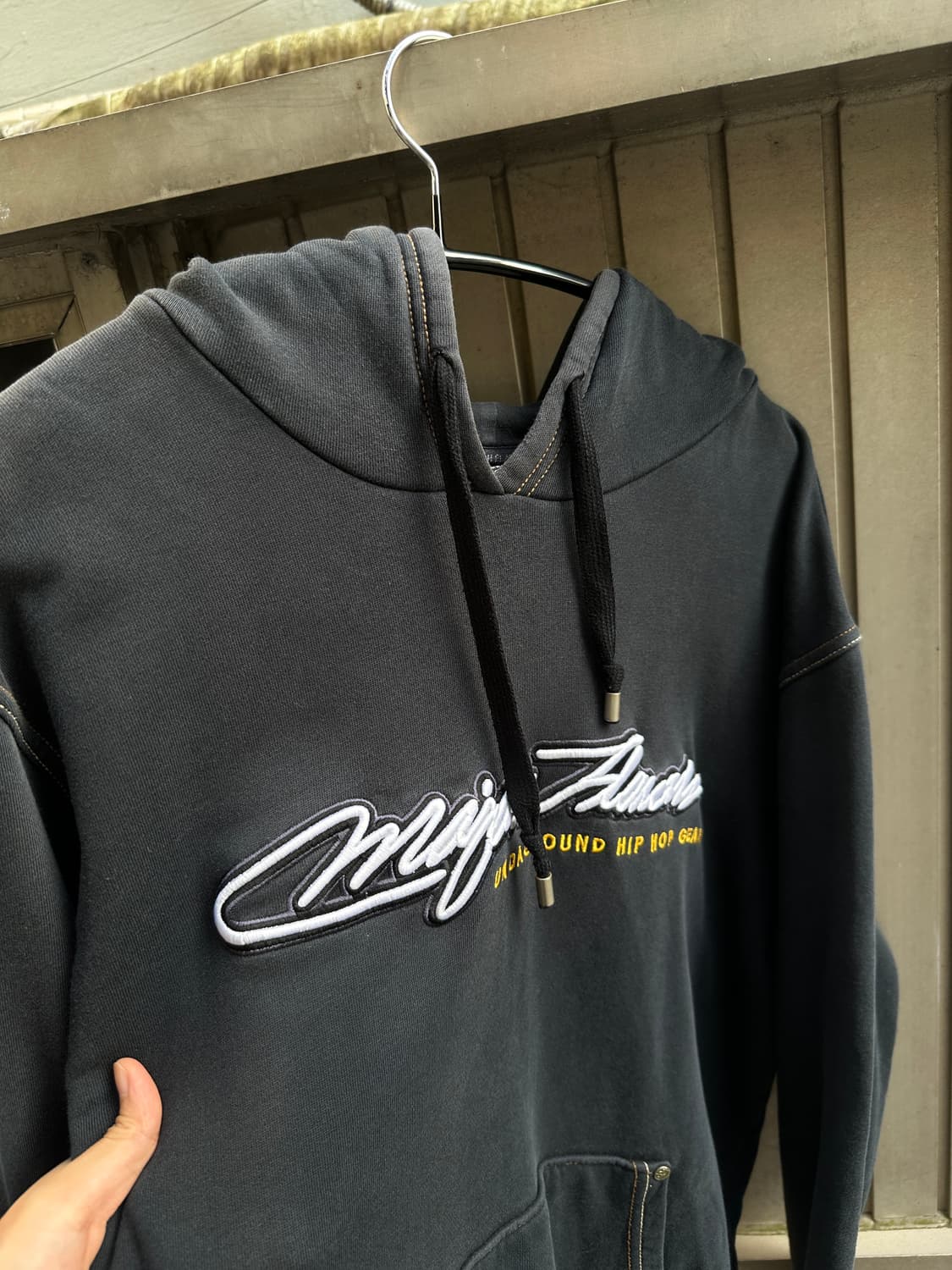 Majah Flavah washed embroidered hood 상품이미지2