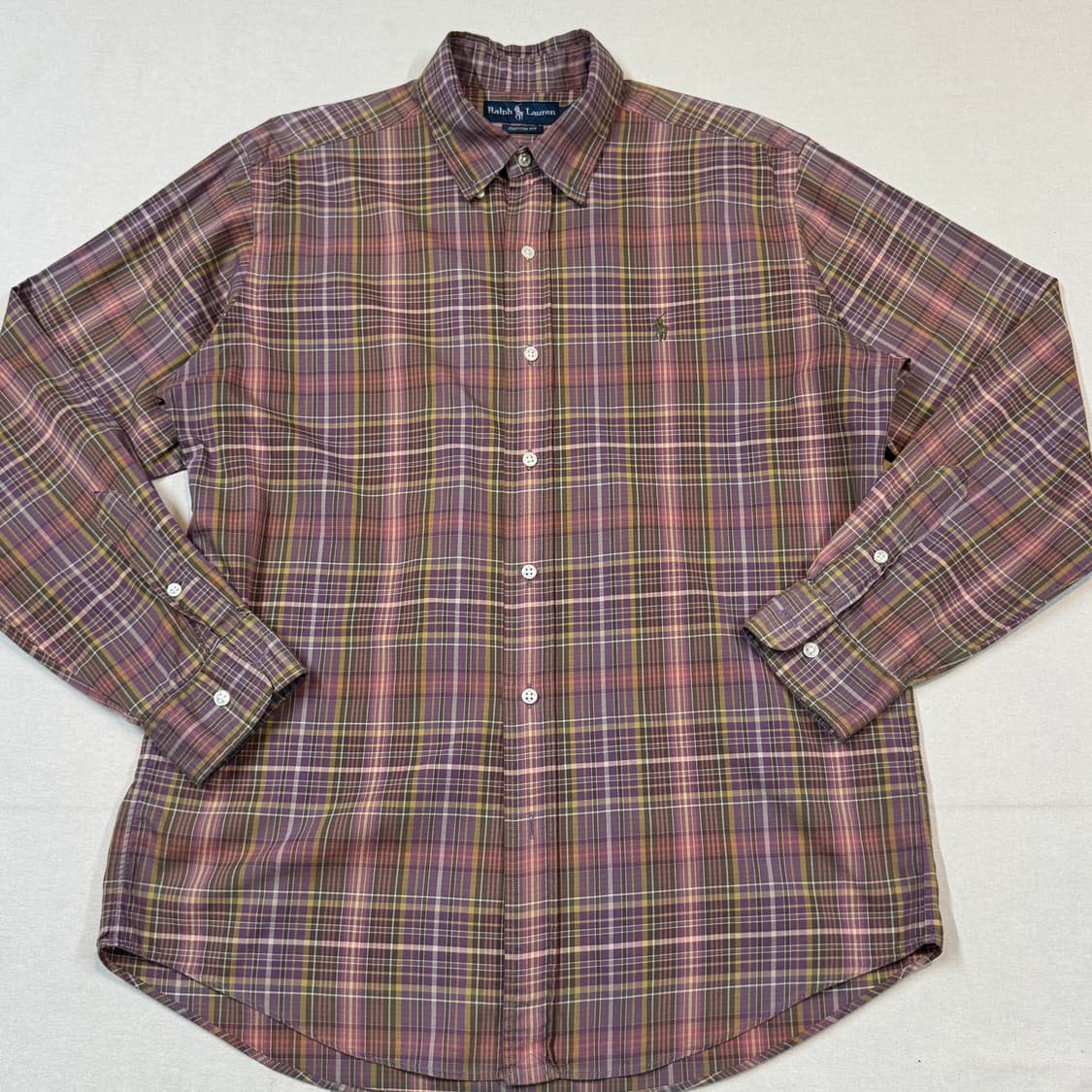 L) 폴로 랄프로렌 클래식 체크 셔츠 커스텀핏 상품이미지2