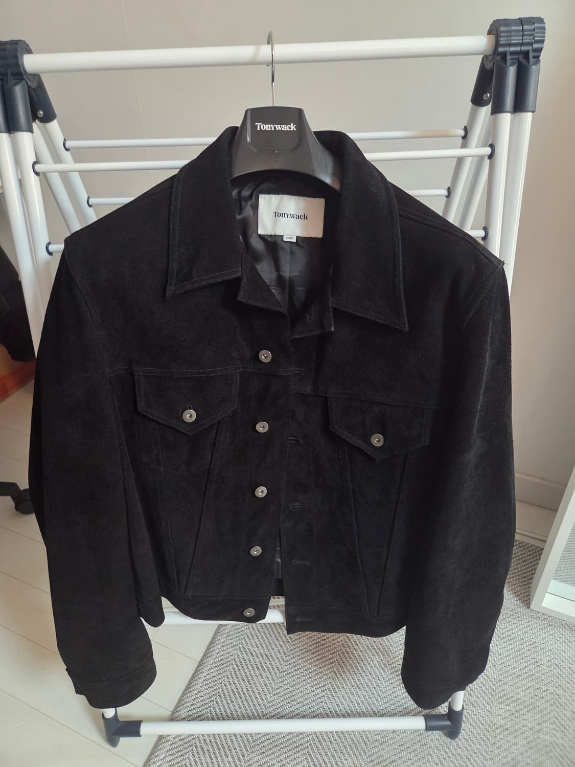 토니웩 스웨이드 트러커 자켓 블랙 XL(52) 상품이미지1