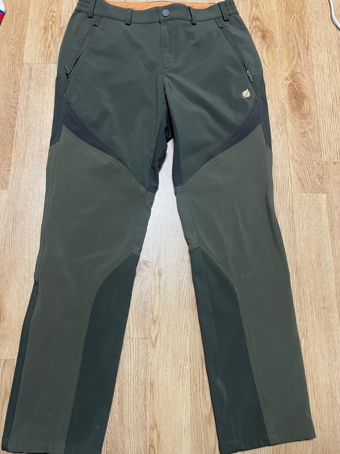 라푸마 카키색 기모 등산바지 상품이미지1