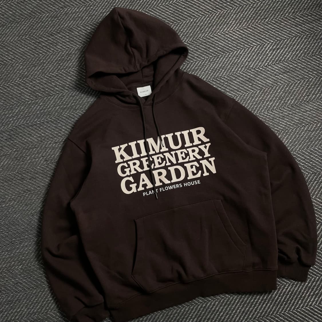 KIIMUIR 레터링 빅로고 박시핏 후드 티셔츠 y 4727 상품이미지1