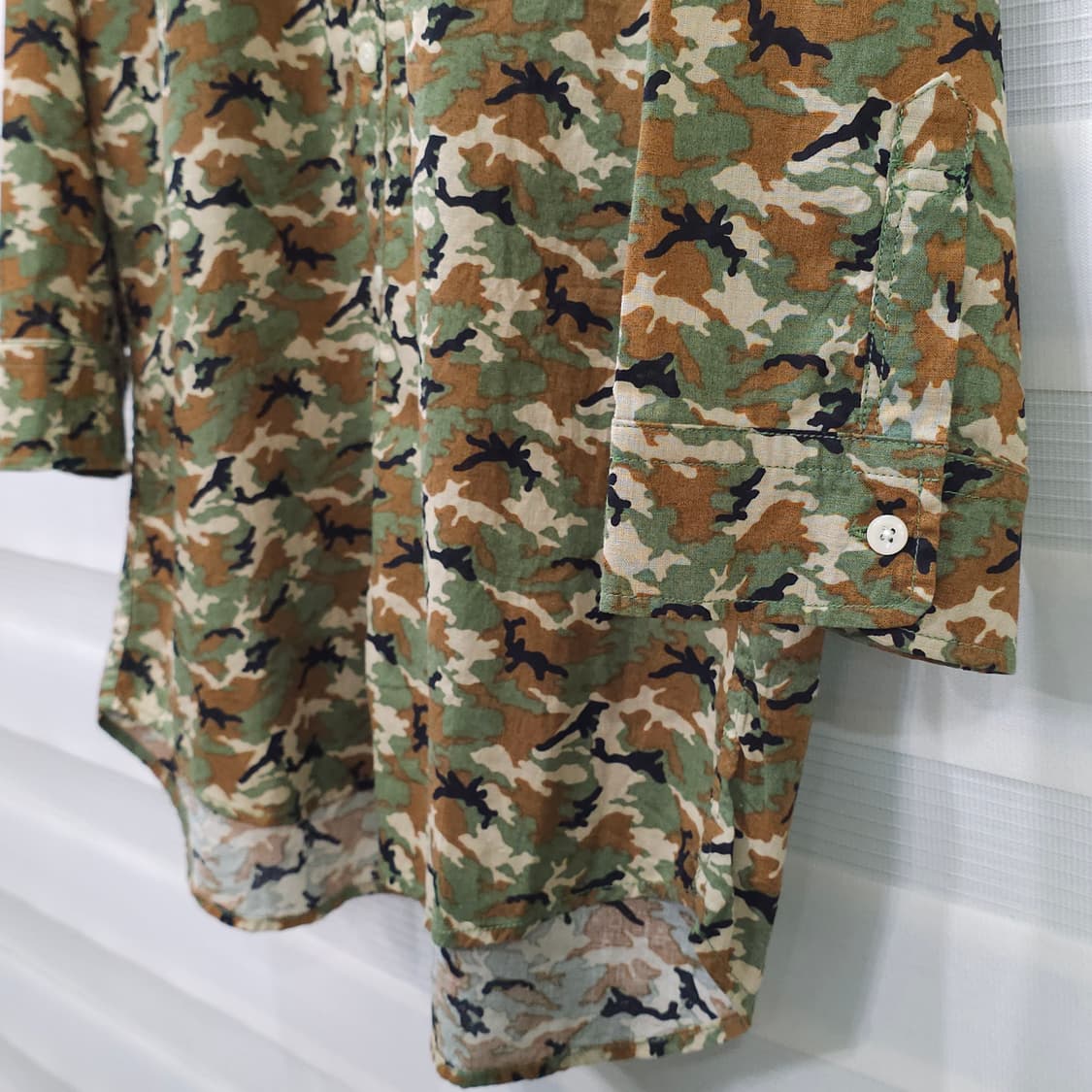 BACK NUMBER 카모플라쥬 린넨셔츠- XL 상품이미지3
