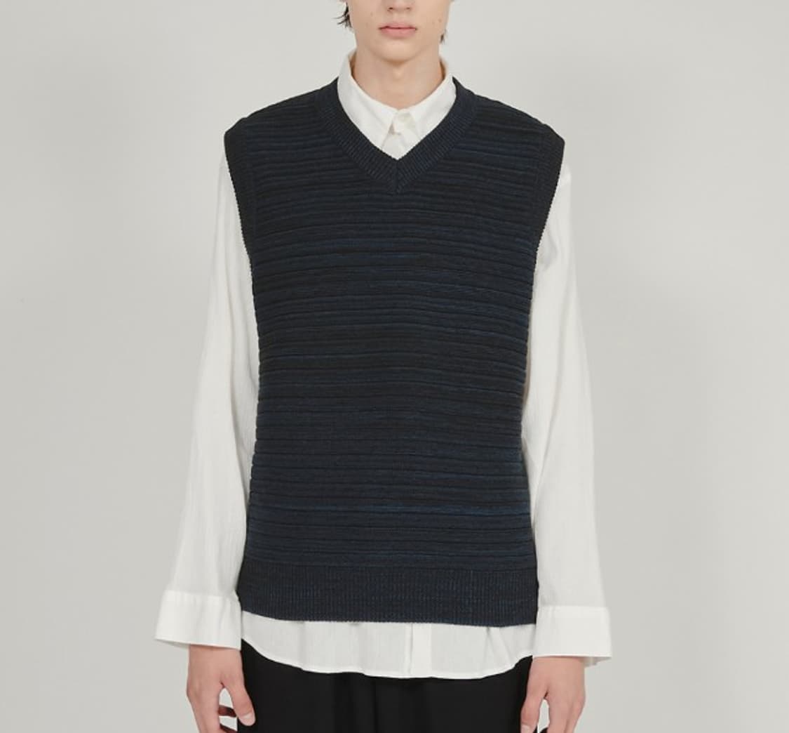 새제품)플레어업(FLARE UP) 니트 베스트 코튼100% 레이어드 1 상품이미지1